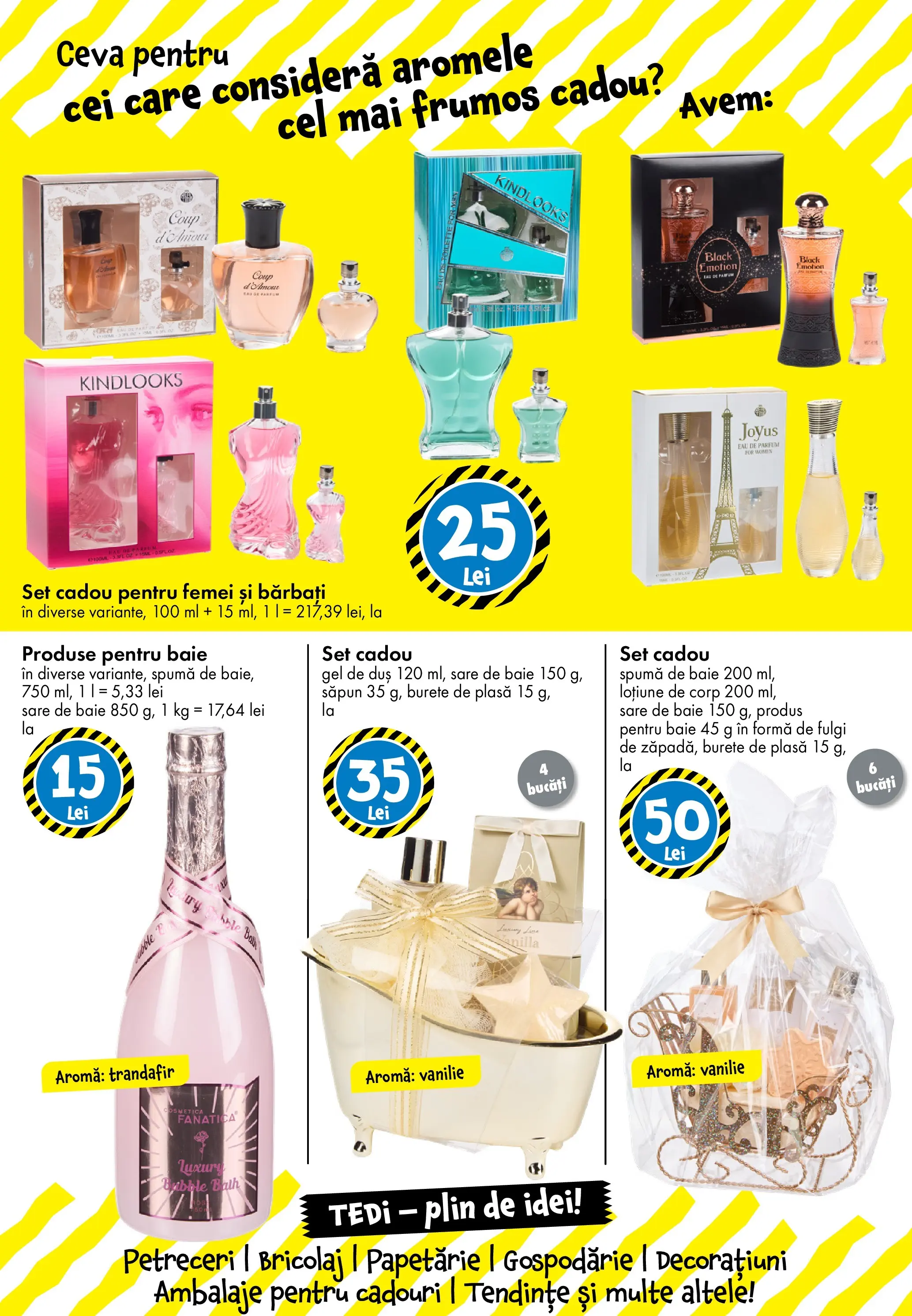 Catalog TEDi - Oferta 12.12.2025 - 21.12.2025 | Pagină: 20 | Produse: Sare de baie, Duș, Gel de duș, Fulgi
