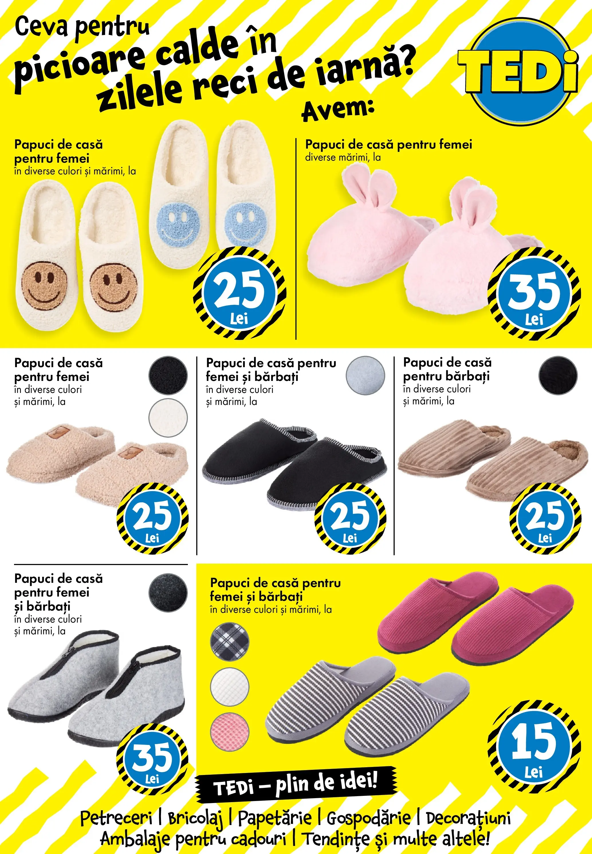 Catalog TEDi - Oferta 12.12.2025 - 21.12.2025 | Pagină: 21 | Produse: Papuci