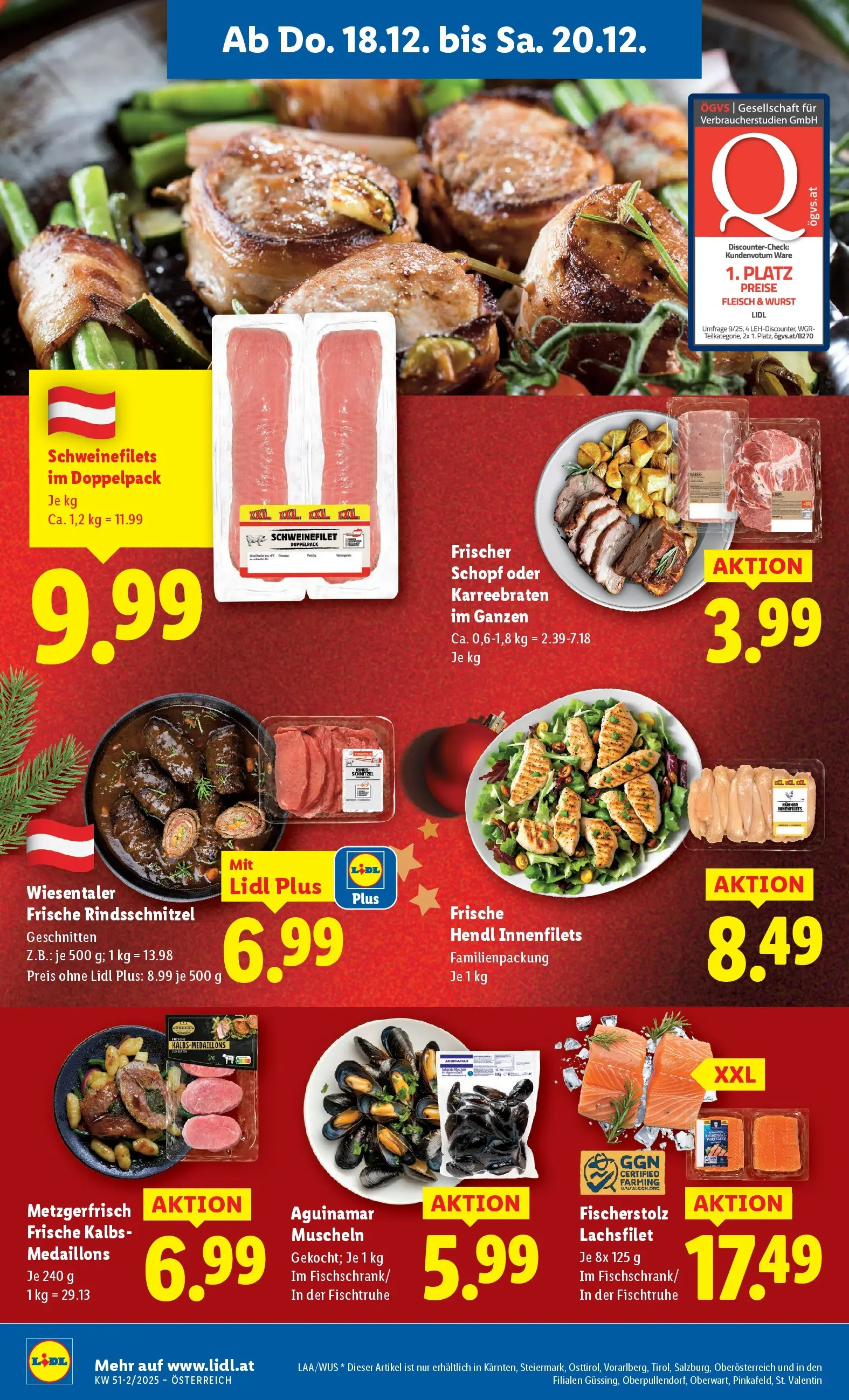 Lidl - Lidl: Flugblatt in deiner Nähe ab 17.12.2025 - Angebote ab donnerstag | Seite: 6 | Produkte: Wurst