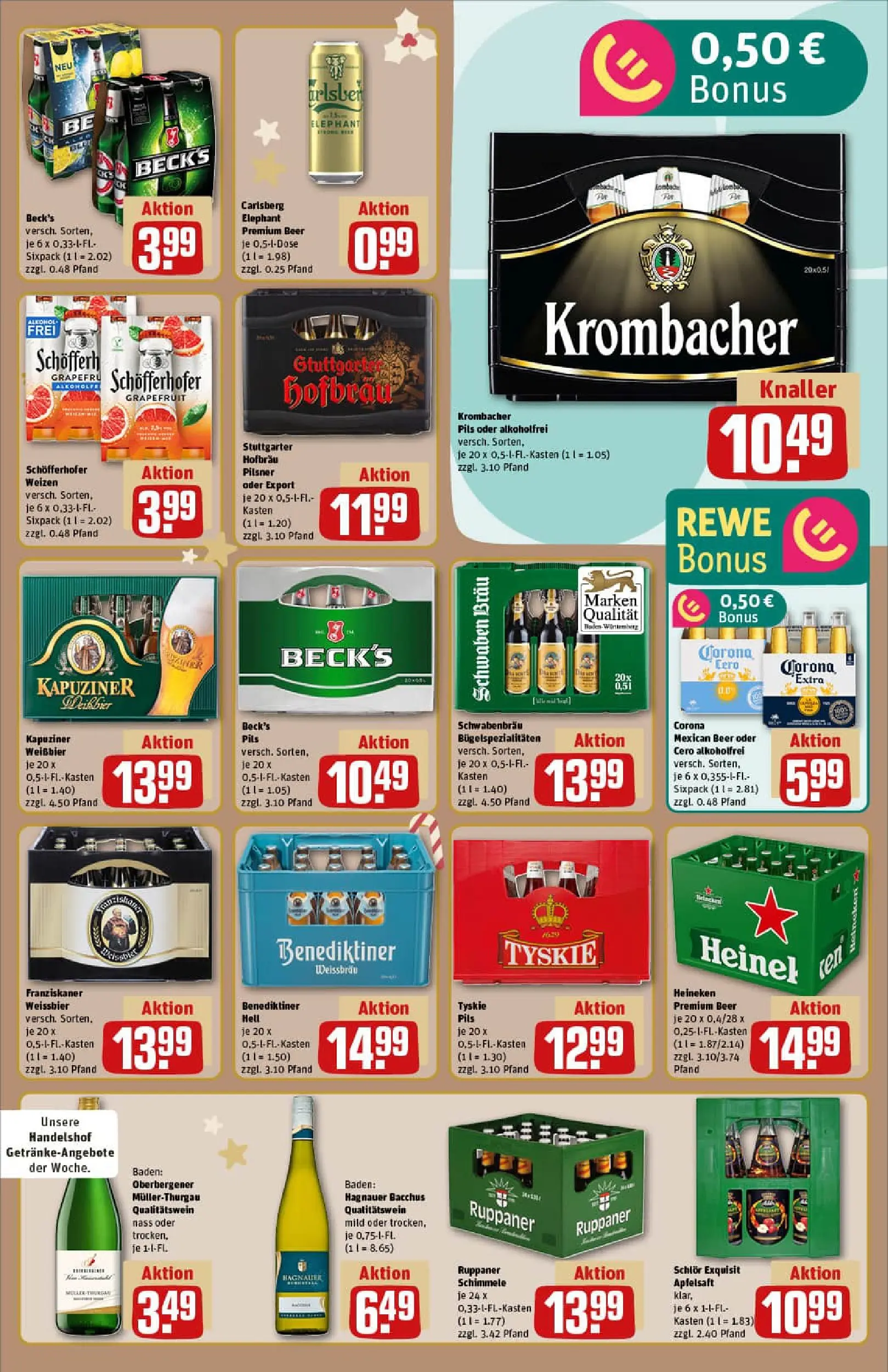 REWE Prospekt ab 15.12.2025 zum Blättern » Angebote | Seite: 17 | Produkte: Toner, Franziskaner, Weißbier, Pils