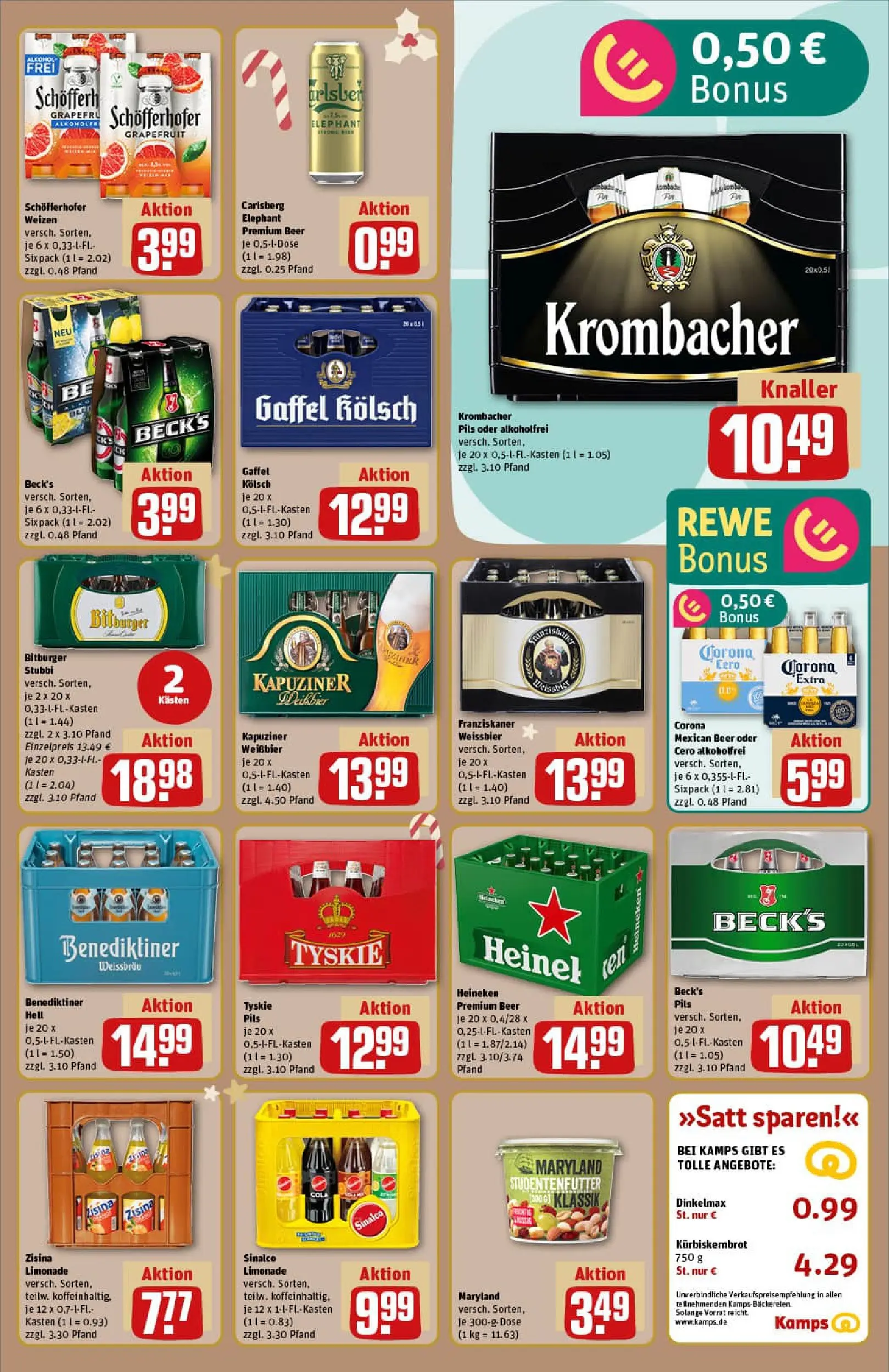 REWE Prospekt ab 15.12.2025 zum Blättern » Angebote | Seite: 17 | Produkte: Sinalco, Limonade, Heineken, Grapefruit