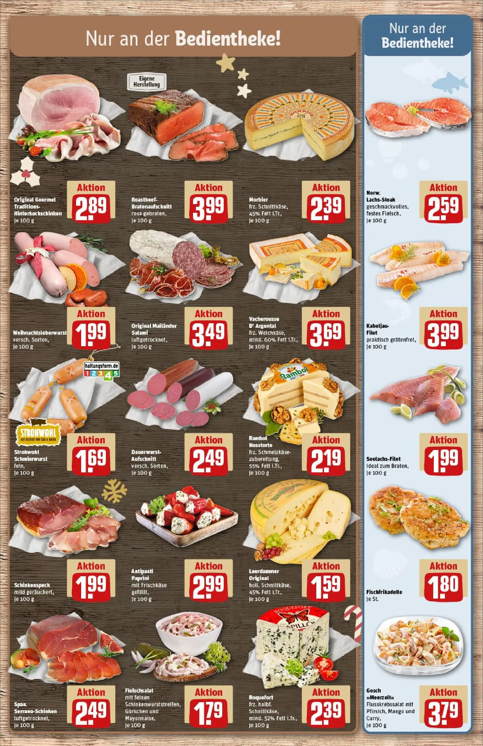 REWE Prospekt ab 15.12.2025 zum Blättern » Angebote | Seite: 9 | Produkte: Mango, Salami, Serrano schinken, Schinken