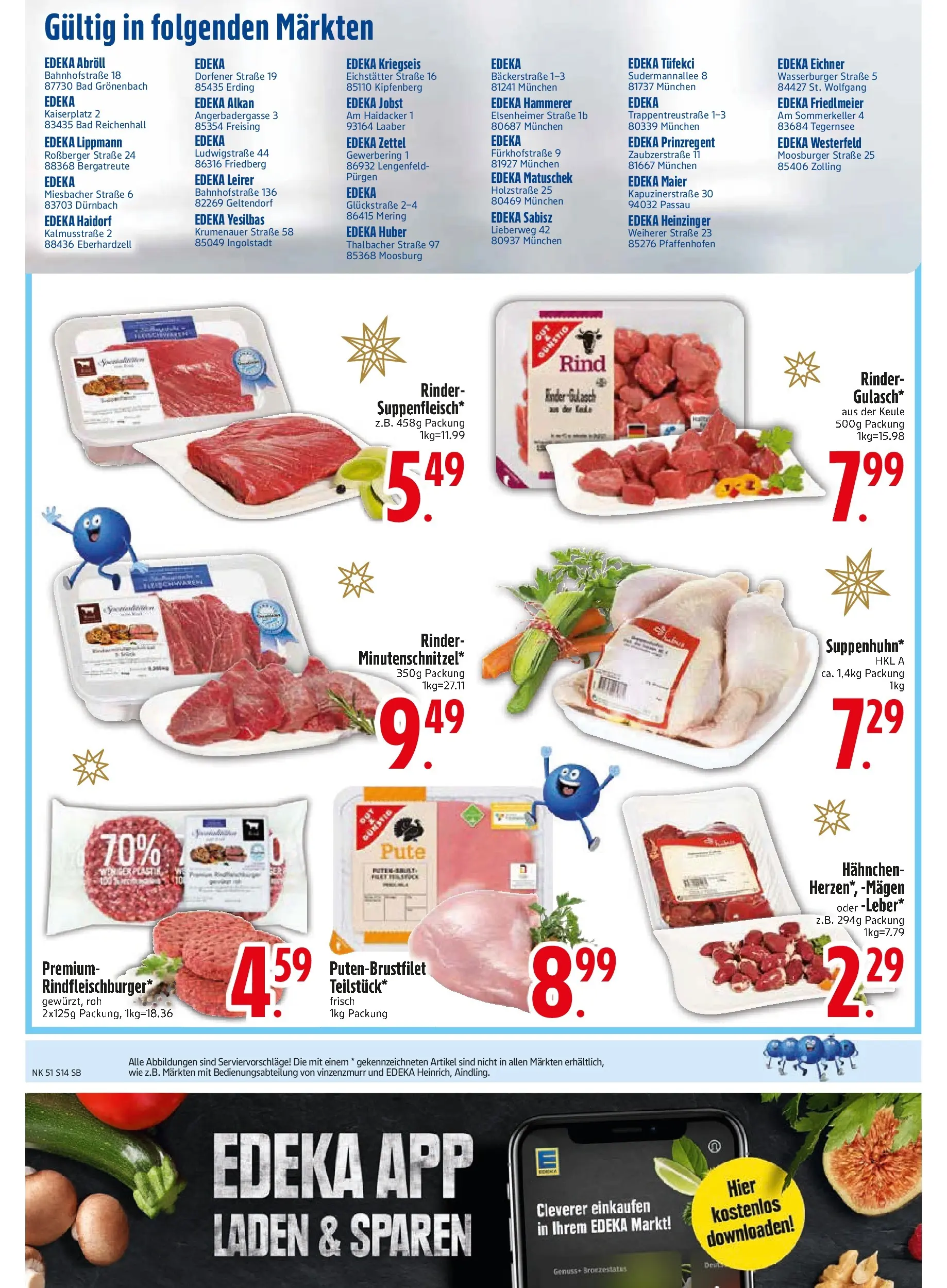 Edeka prospekt München	 (ab 15.12.2025) » Angebote Online | Seite: 16 | Produkte: Hahnchen, Bad, Gulasch, Suppenfleisch
