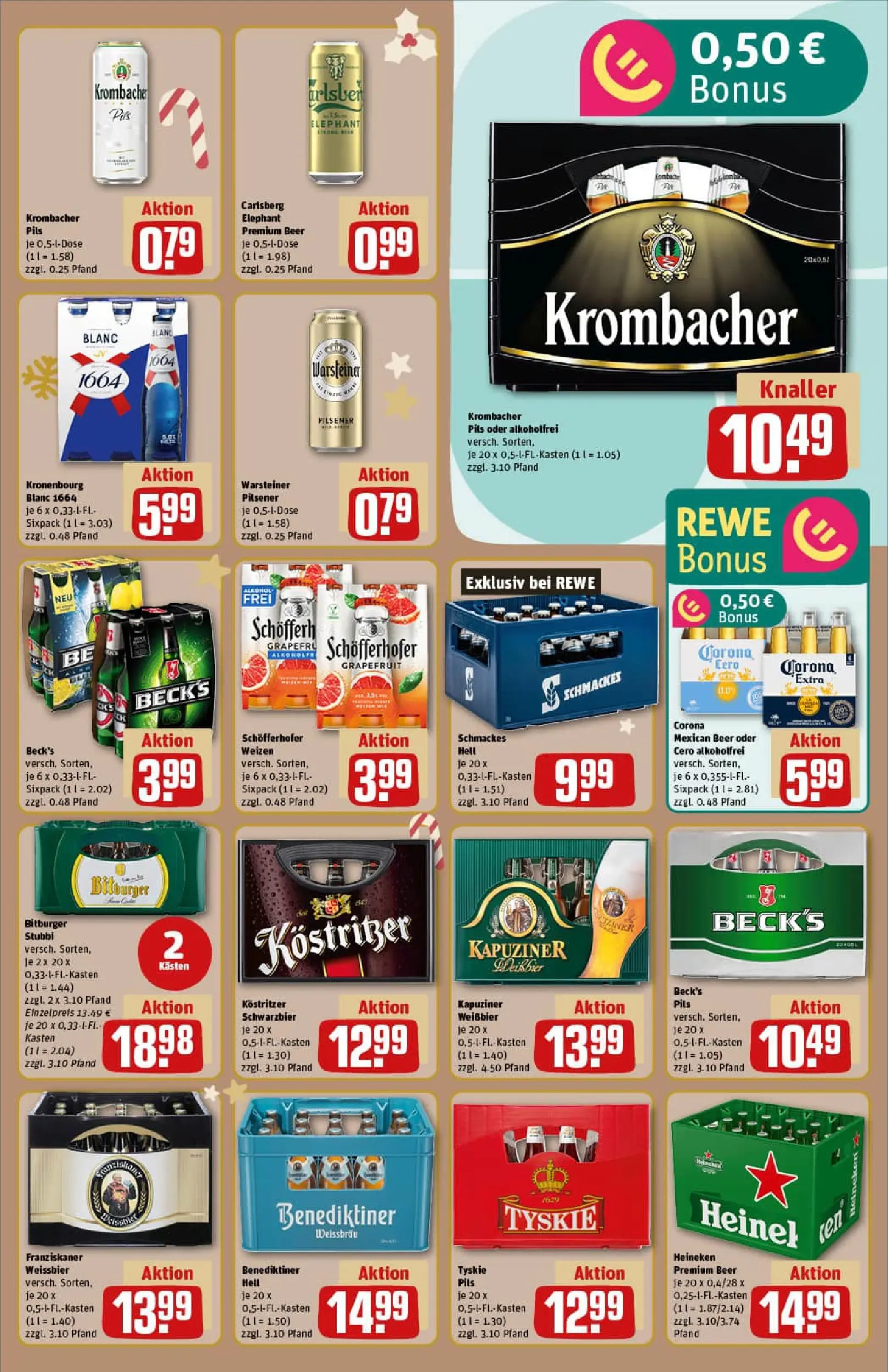 REWE Prospekt ab 15.12.2025 zum Blättern » Angebote | Seite: 19 | Produkte: Bitburger, Kostritzer, Weißbier, Krombacher
