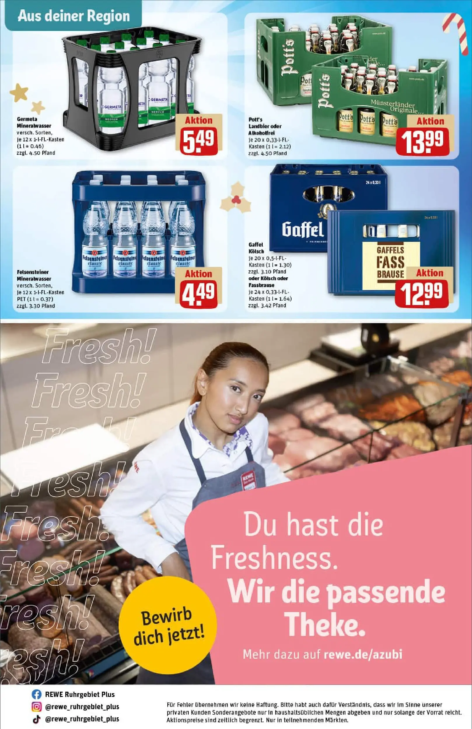 REWE Prospekt ab 15.12.2025 zum Blättern » Angebote | Seite: 29 | Produkte: Mineralwasser, Fassbrause