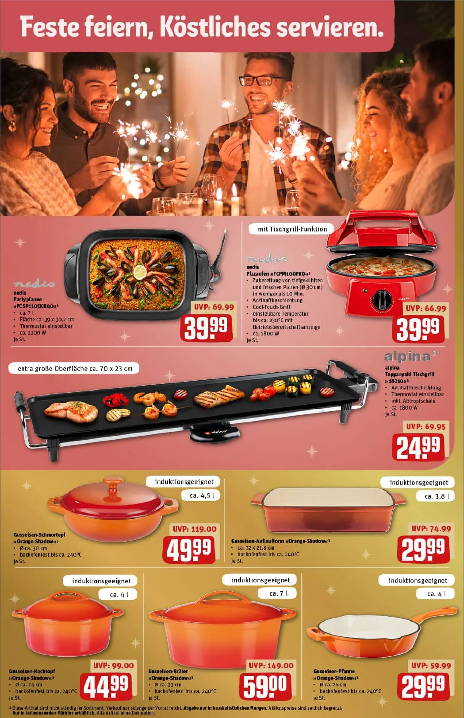 REWE Prospekt ab 15.12.2025 zum Blättern » Angebote | Seite: 34 | Produkte: Grill, Pizza