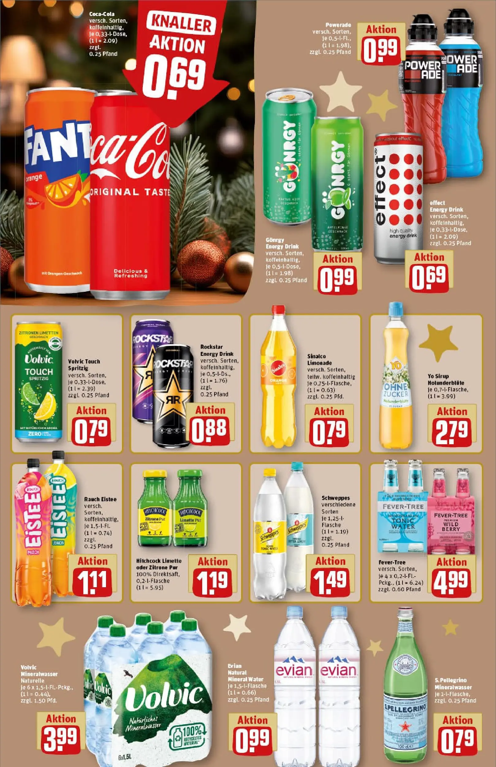 REWE Prospekt ab 15.12.2025 zum Blättern » Angebote | Seite: 18 | Produkte: Rockstar energy, Limonade, Sirup, Mineralwasser