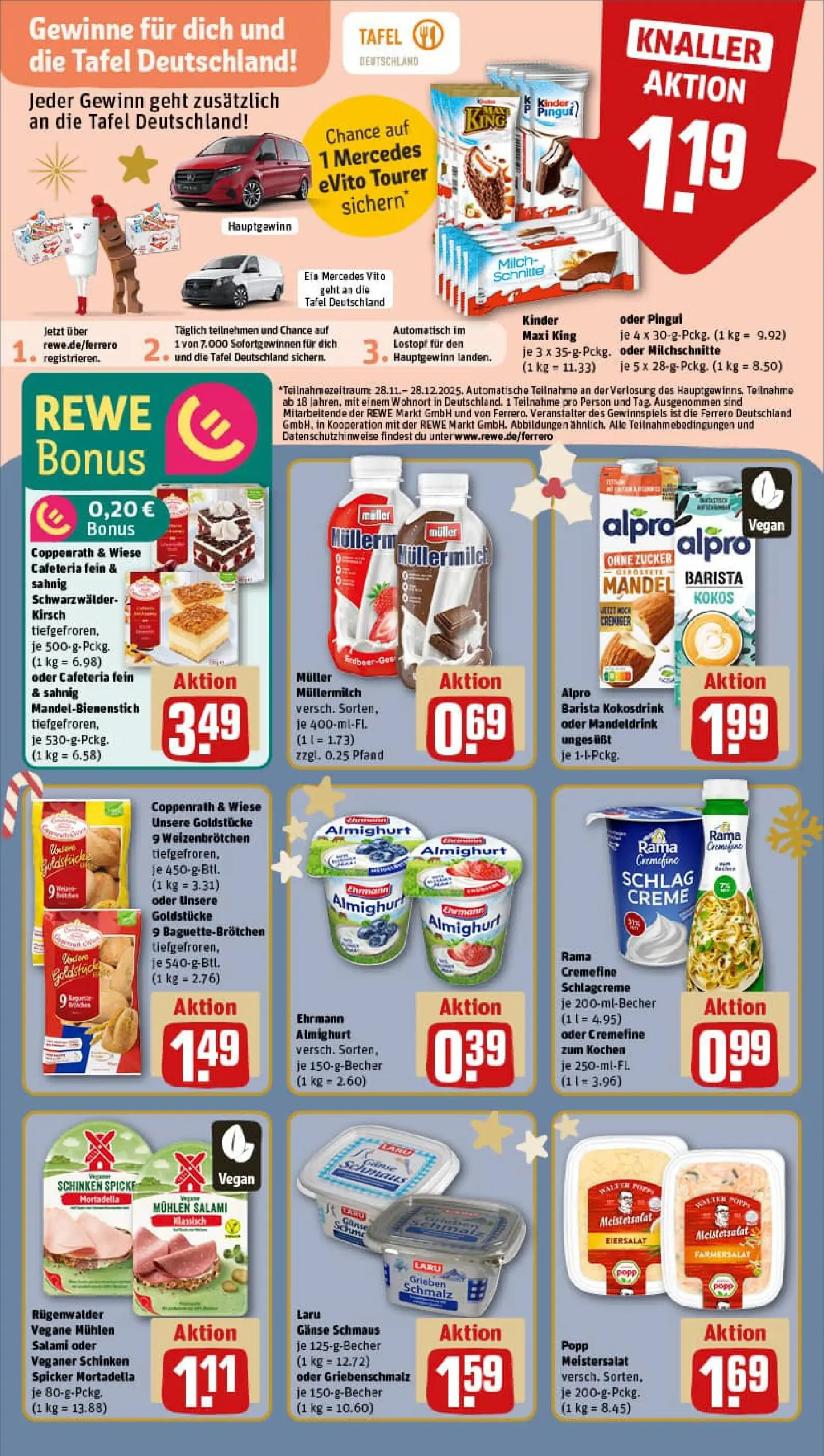 REWE Prospekt ab 15.12.2025 zum Blättern » Angebote | Seite: 14 | Produkte: Rama, Milch, Rama cremefine, Müllermilch