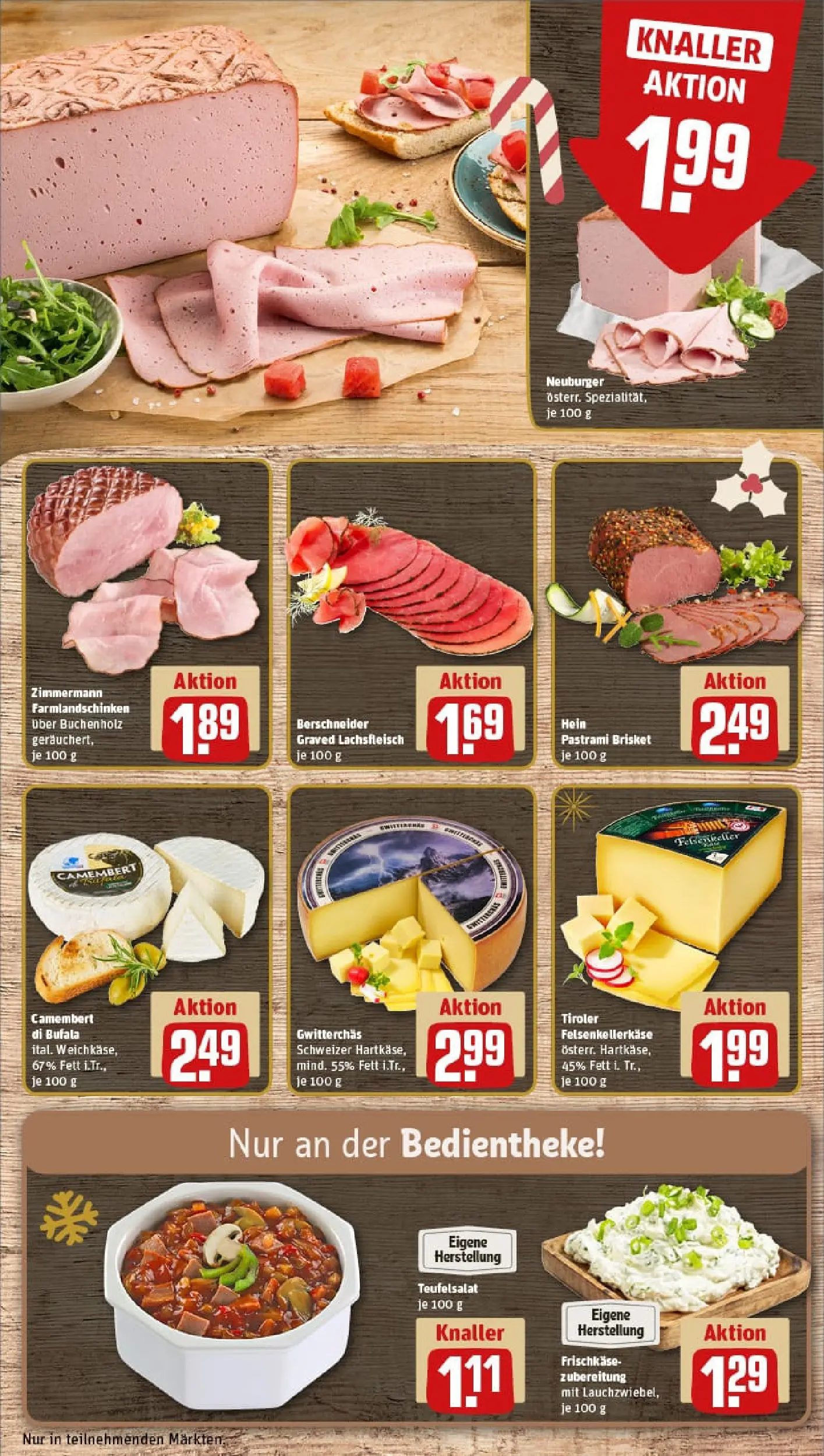 REWE Prospekt ab 15.12.2025 zum Blättern » Angebote | Seite: 13 | Produkte: Frischkase