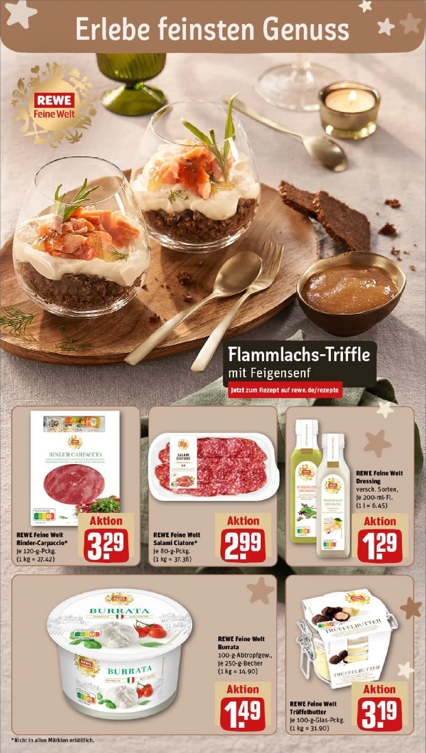 REWE Prospekt ab 15.12.2025 zum Blättern » Angebote | Seite: 18 | Produkte: Butter, Dressing, Burrata, Salami