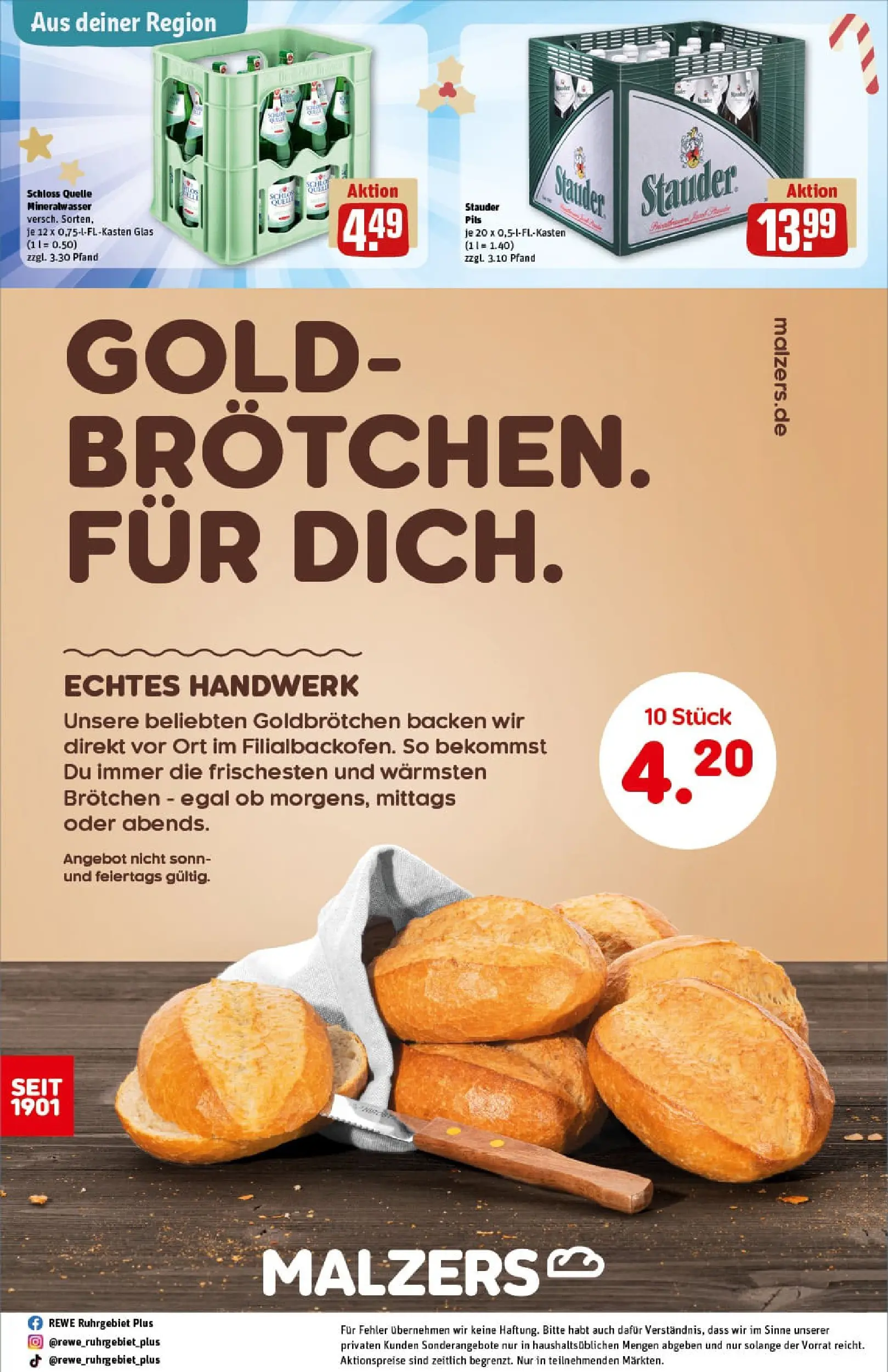 REWE Prospekt ab 15.12.2025 zum Blättern » Angebote | Seite: 28 | Produkte: Pils, Mineralwasser