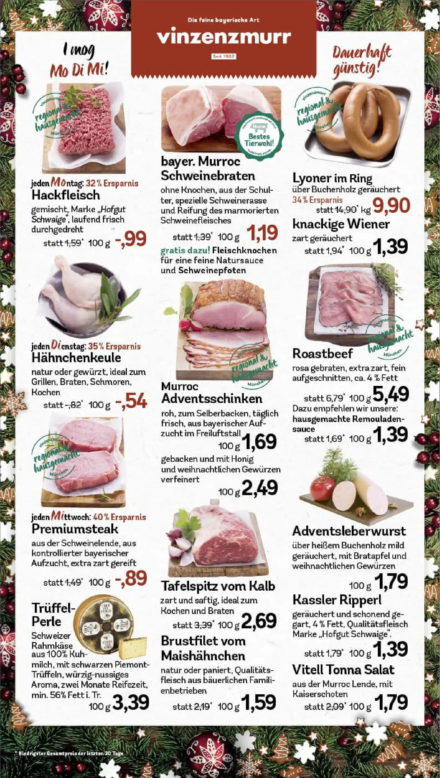 REWE Prospekt ab 15.12.2025 zum Blättern » Angebote | Seite: 12 | Produkte: Tafelspitz, Steak, Salat, Hackfleisch