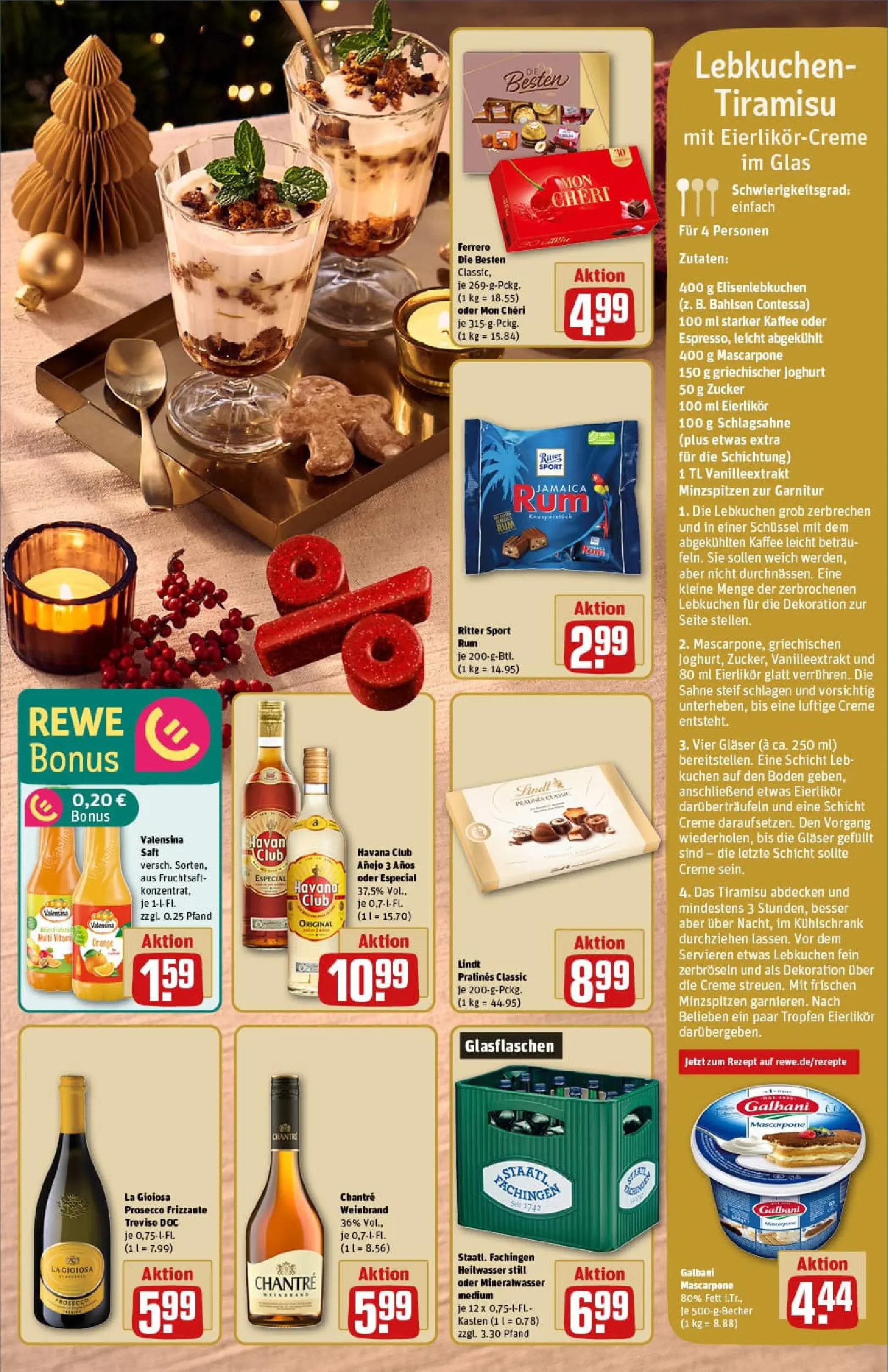 REWE Prospekt ab 15.12.2025 zum Blättern » Angebote | Seite: 5 | Produkte: Schlagsahne, Ritter sport, Kühlschrank, Fruchtsaft