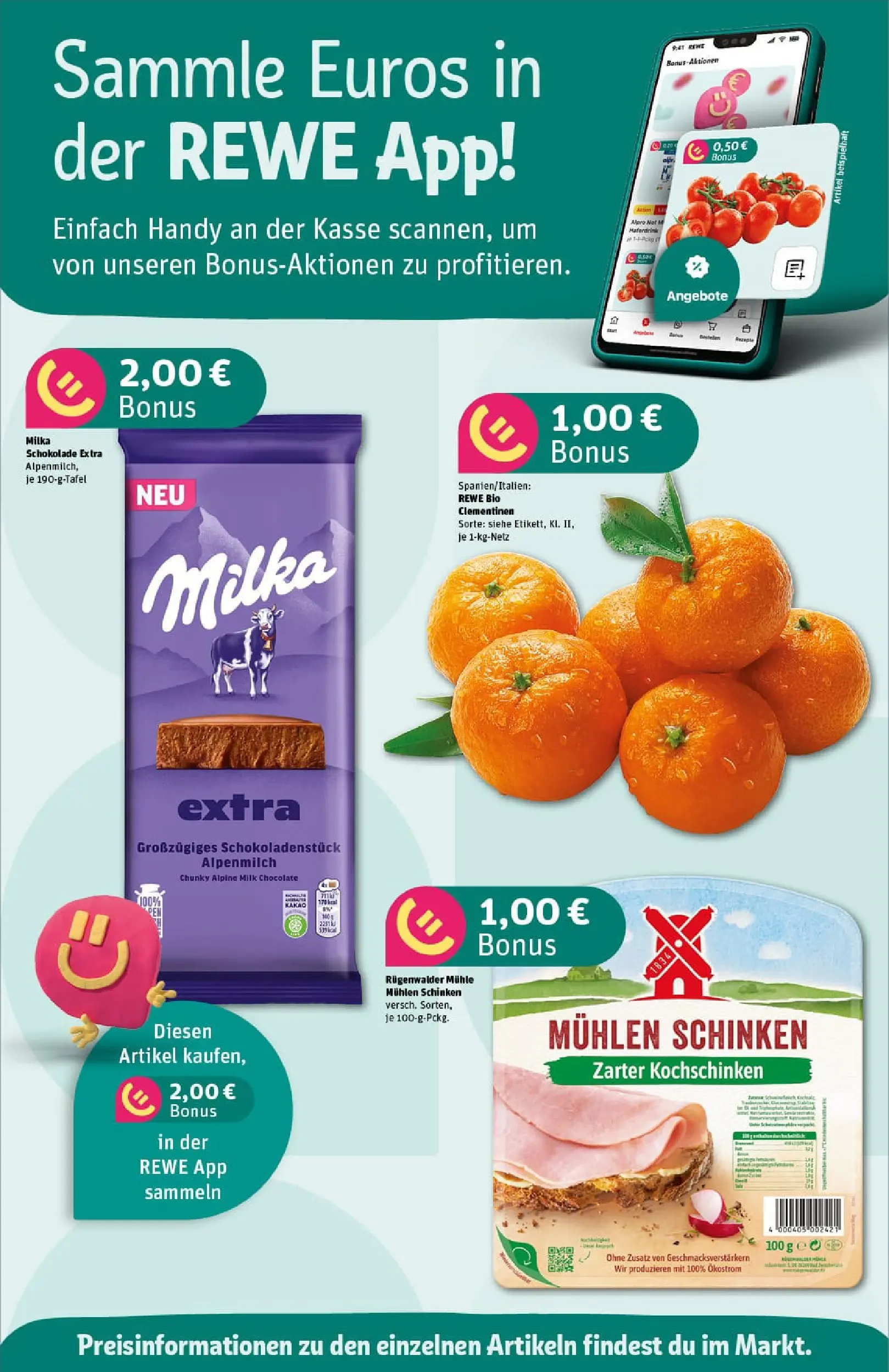 REWE Prospekt ab 15.12.2025 zum Blättern » Angebote | Seite: 6 | Produkte: Mühle, Schokolade, Milka schokolade, Schinken
