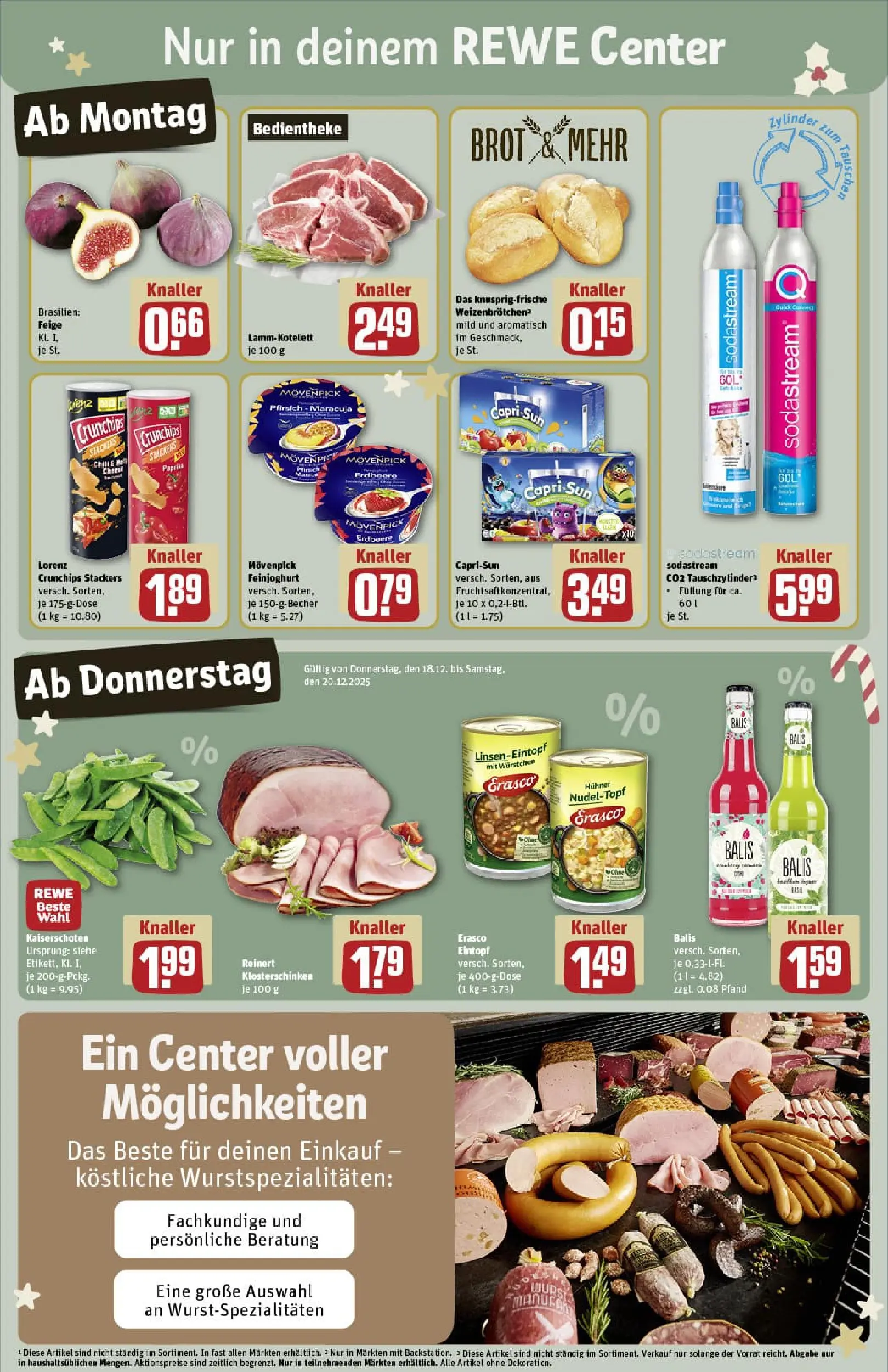 REWE Prospekt ab 15.12.2025 zum Blättern » Angebote | Seite: 7 | Produkte: Lorenz crunchips, Erasco, Chips, Sodastream