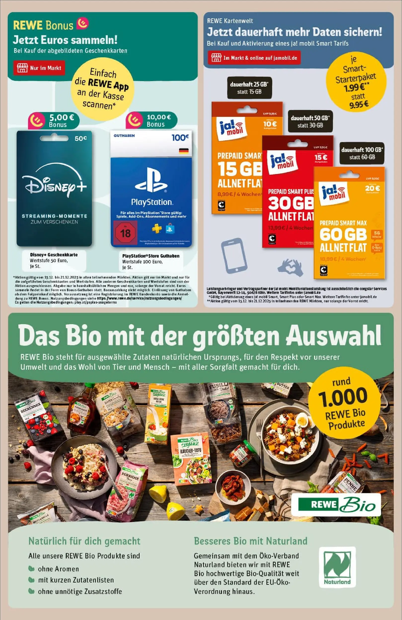 REWE Prospekt ab 15.12.2025 zum Blättern » Angebote | Seite: 21 | Produkte: Playstation, Butter, Pasta
