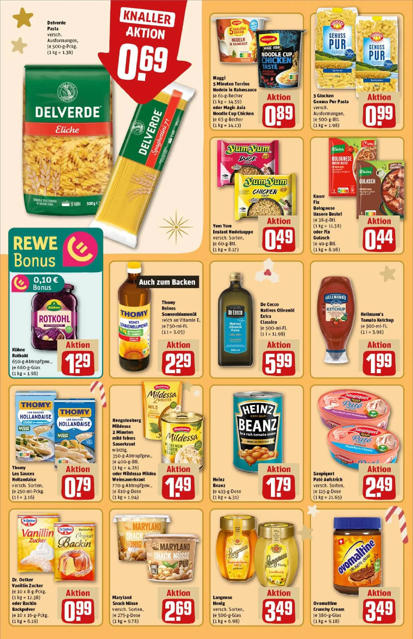 REWE Prospekt ab 15.12.2025 zum Blättern » Angebote | Seite: 22 | Produkte: Ovomaltine, Thomy les sauces, Kraut, Maggi 5 minuten terrine