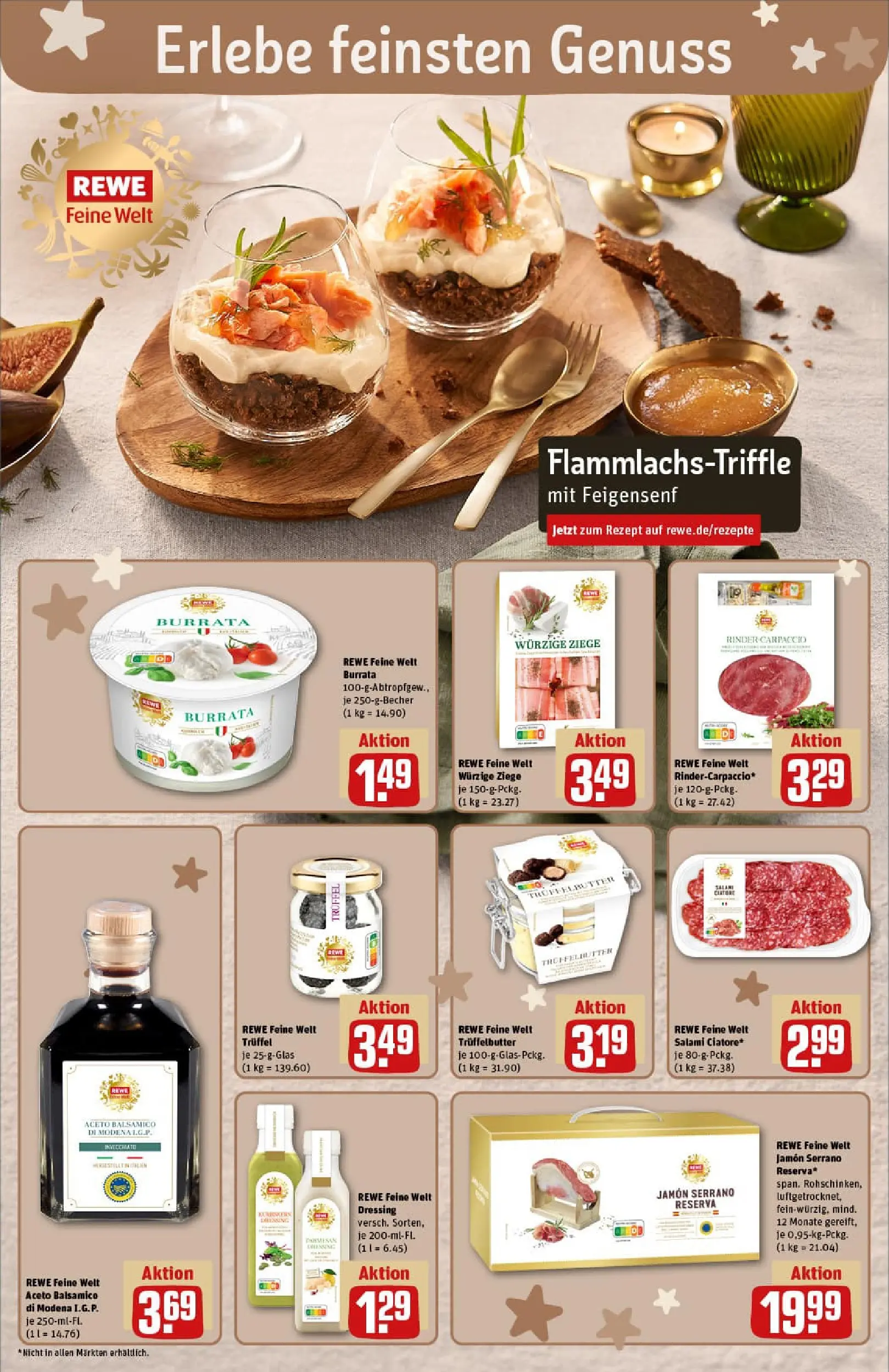 REWE Prospekt ab 15.12.2025 zum Blättern » Angebote | Seite: 24 | Produkte: Balsamico, Dressing, Burrata, Salami