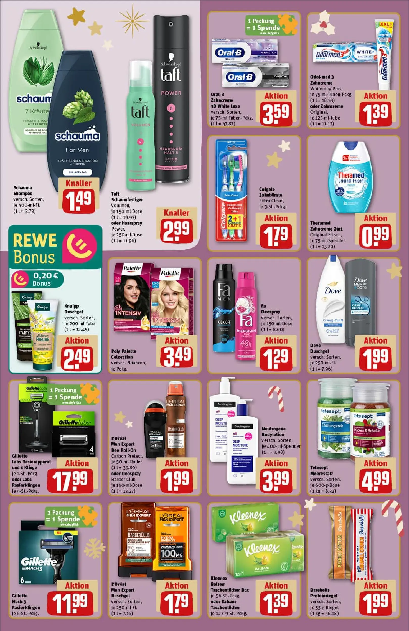 REWE Prospekt ab 15.12.2025 zum Blättern » Angebote | Seite: 26 | Produkte: Shampoo, Haarspray, Duschgel, Shower Gel