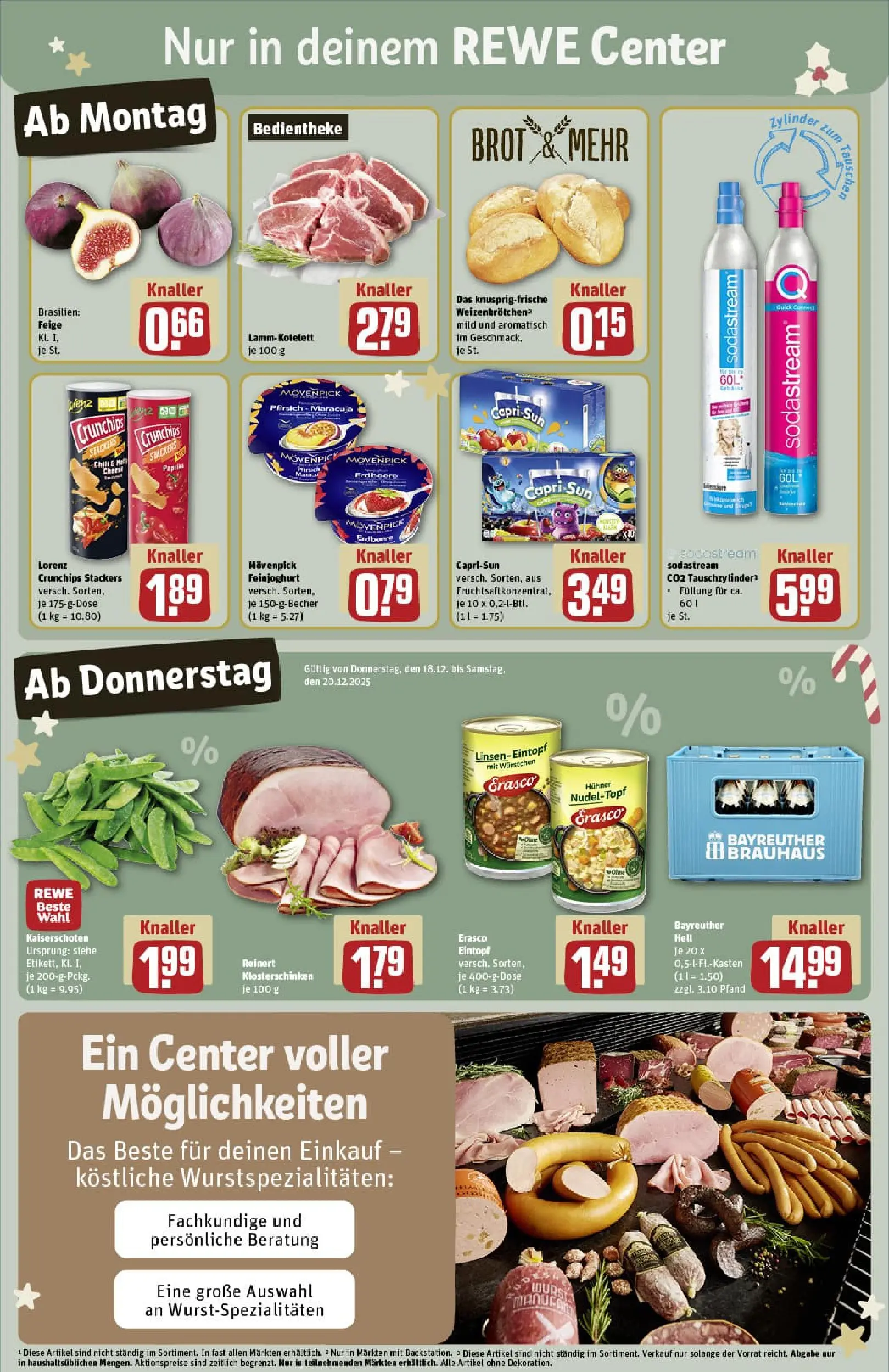 REWE Prospekt ab 15.12.2025 zum Blättern » Angebote | Seite: 7 | Produkte: Bayreuther hell, Paprika, Brot, Chips