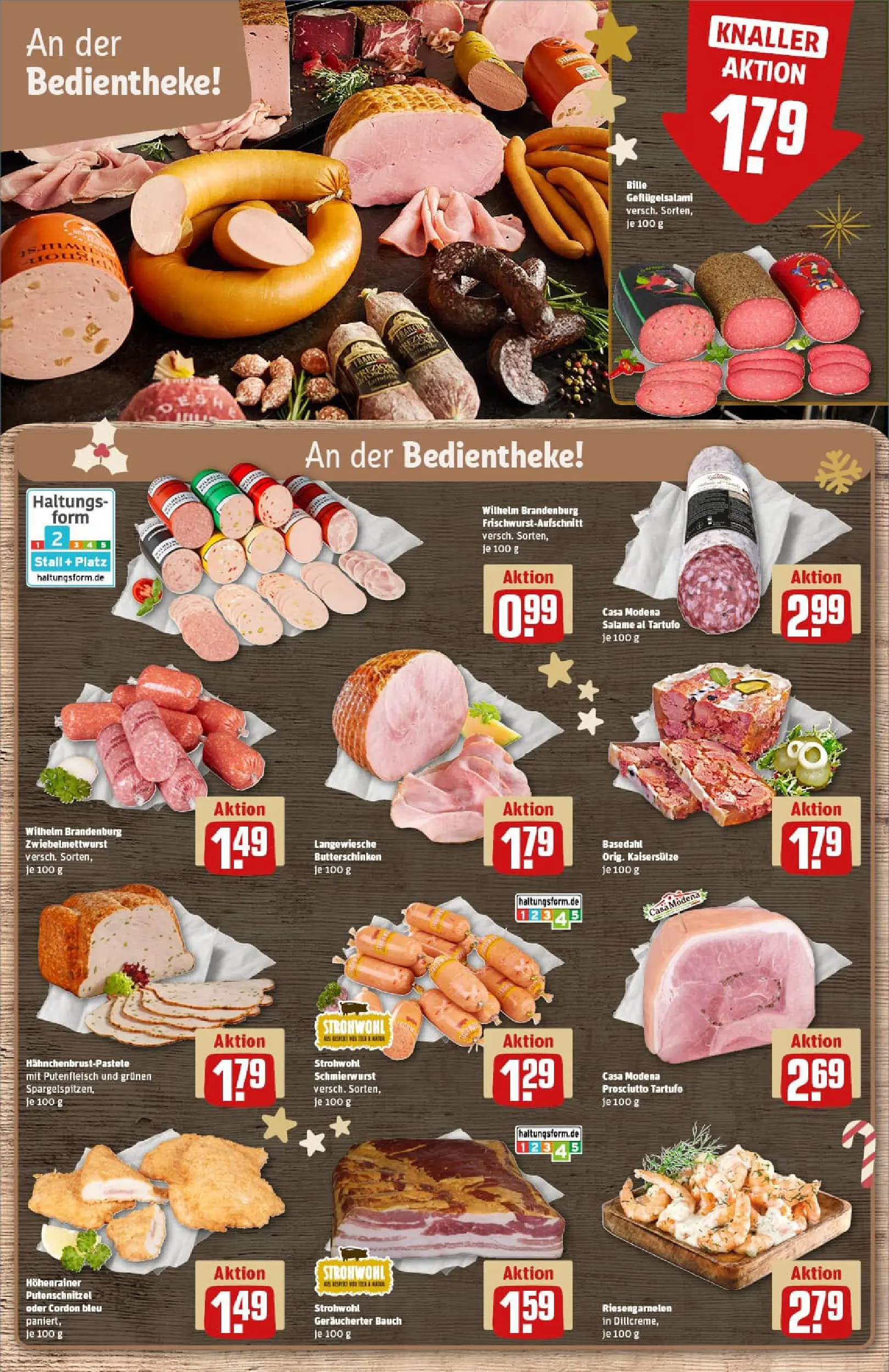 REWE Prospekt ab 15.12.2025 zum Blättern » Angebote | Seite: 12 | Produkte: Putenschnitzel, Salami