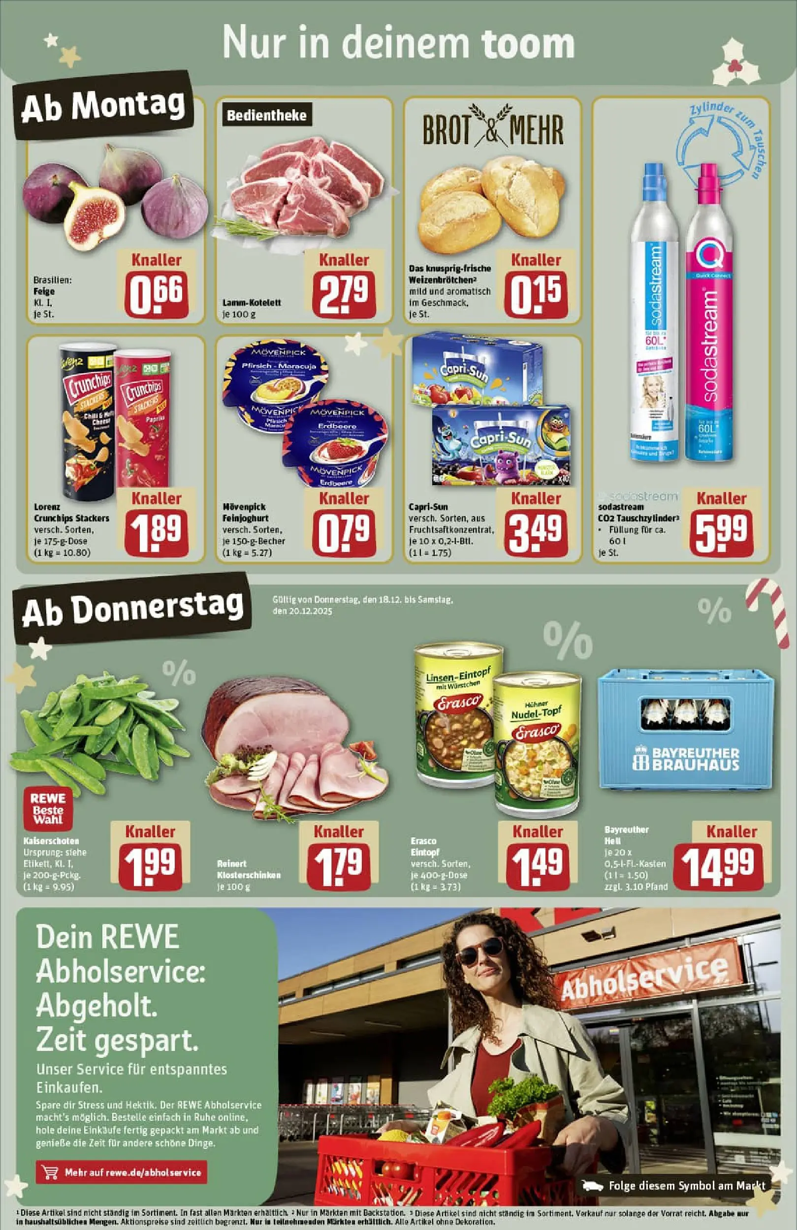 REWE Prospekt ab 15.12.2025 zum Blättern » Angebote | Seite: 7 | Produkte: Pfirsich, Brot, Erasco, Chips