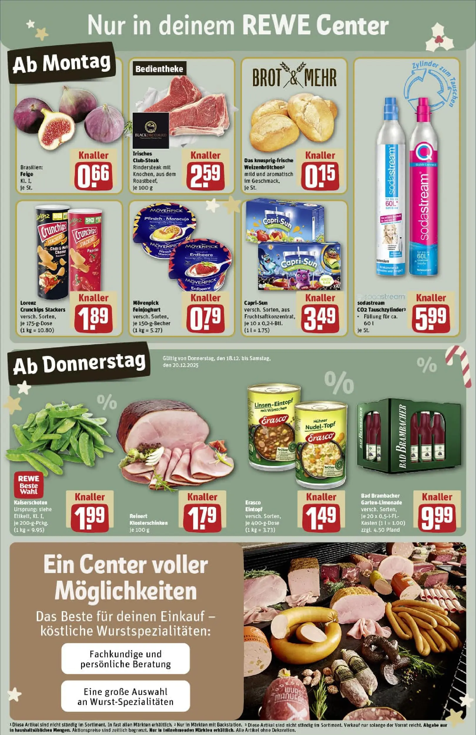 REWE Prospekt ab 15.12.2025 zum Blättern » Angebote | Seite: 7 | Produkte: Paprika, Pfirsich, Lorenz crunchips, Brot