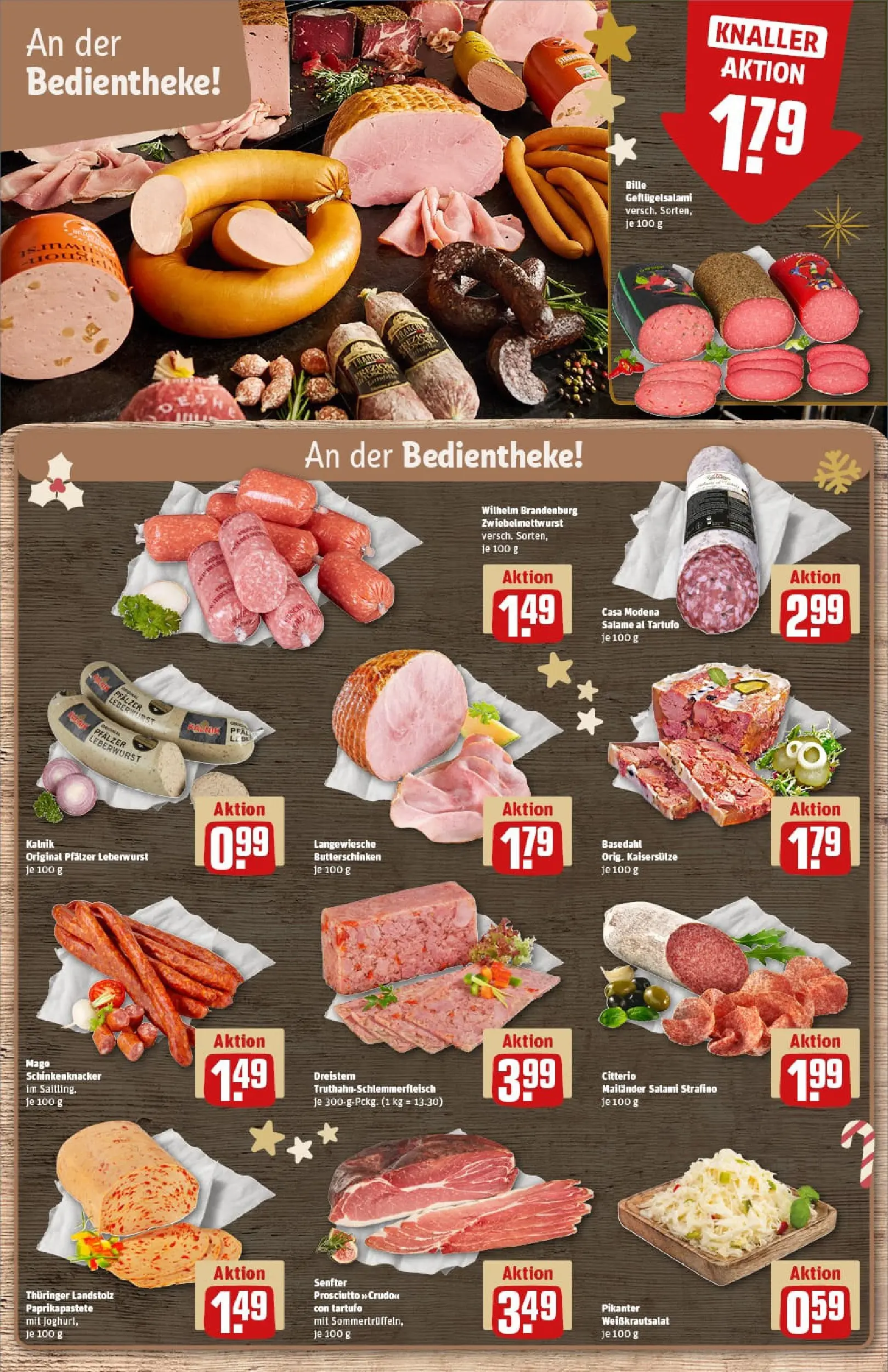 REWE Prospekt ab 15.12.2025 zum Blättern » Angebote | Seite: 14 | Produkte: Salami