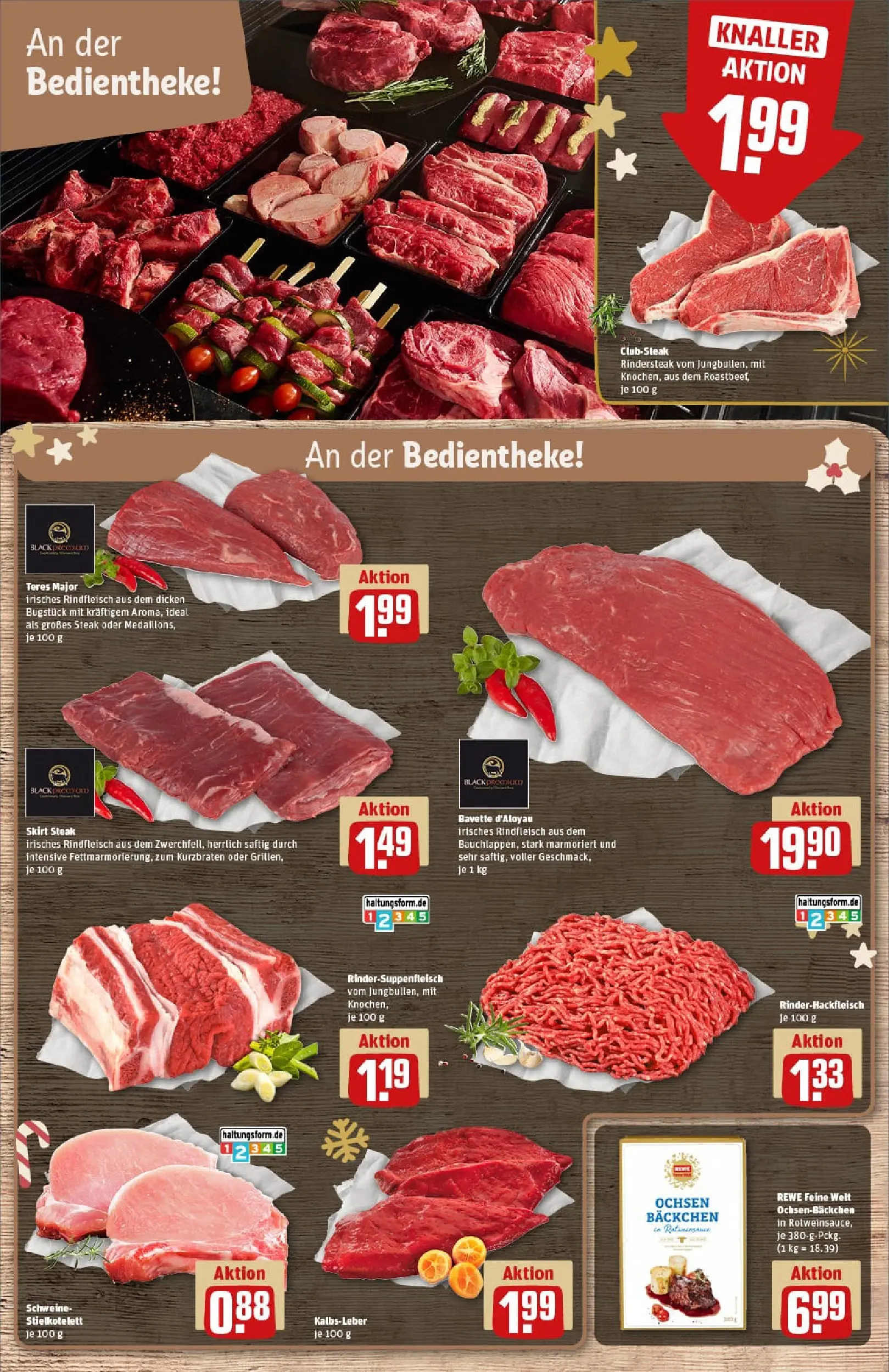 REWE Prospekt ab 15.12.2025 zum Blättern » Angebote | Seite: 11 | Produkte: Kalbsleber, Rindfleisch, Steak