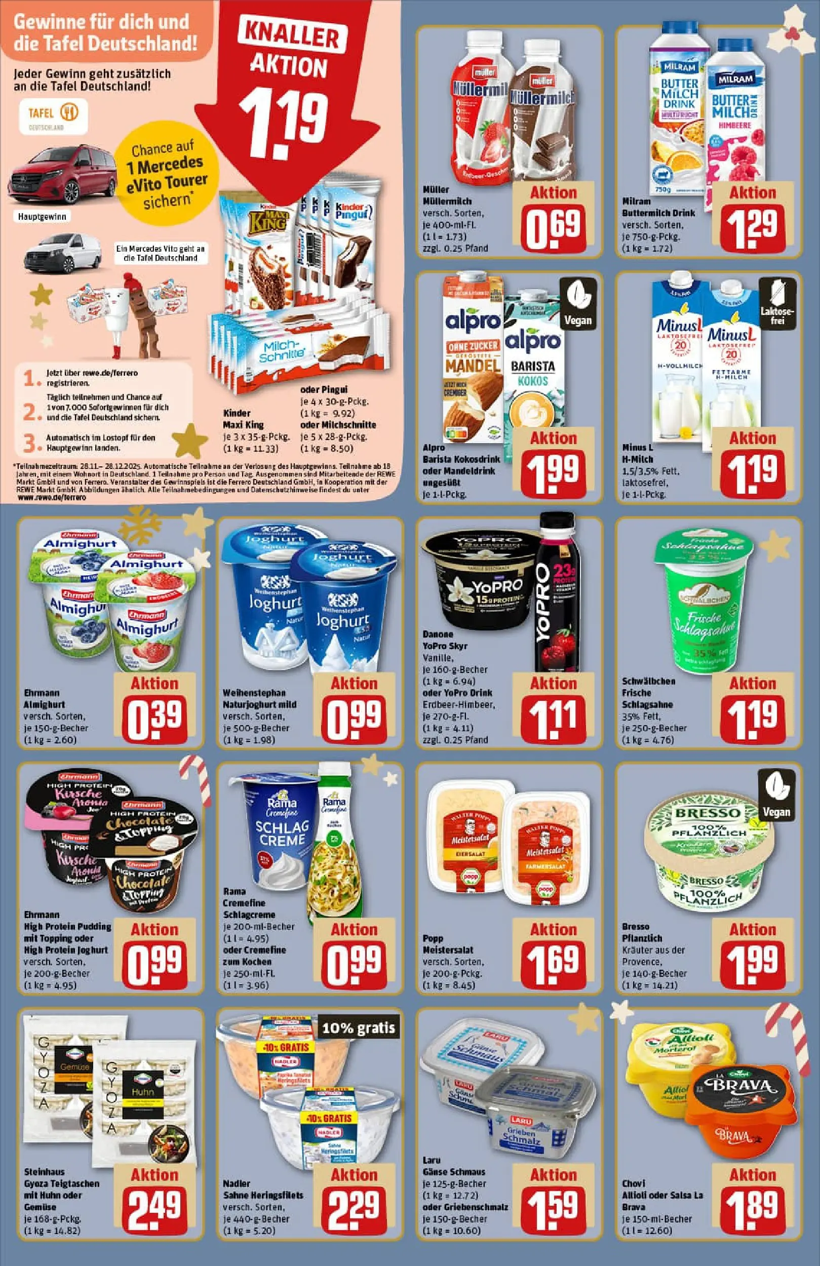 REWE Prospekt ab 15.12.2025 zum Blättern » Angebote | Seite: 16 | Produkte: Rama, Butter, Bresso, Sahne