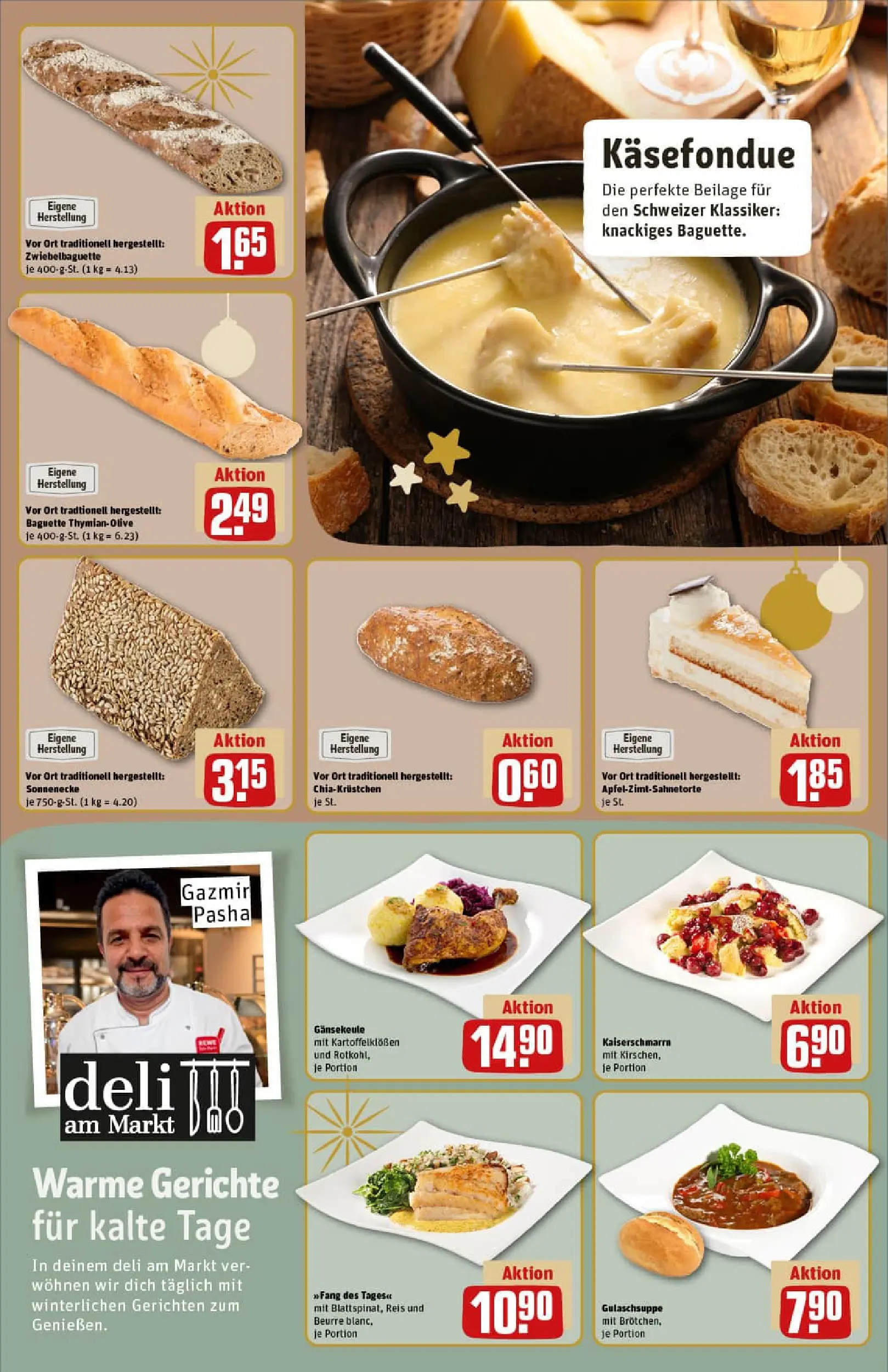 REWE Prospekt ab 15.12.2025 zum Blättern » Angebote | Seite: 15 | Produkte: Baguette, Reis