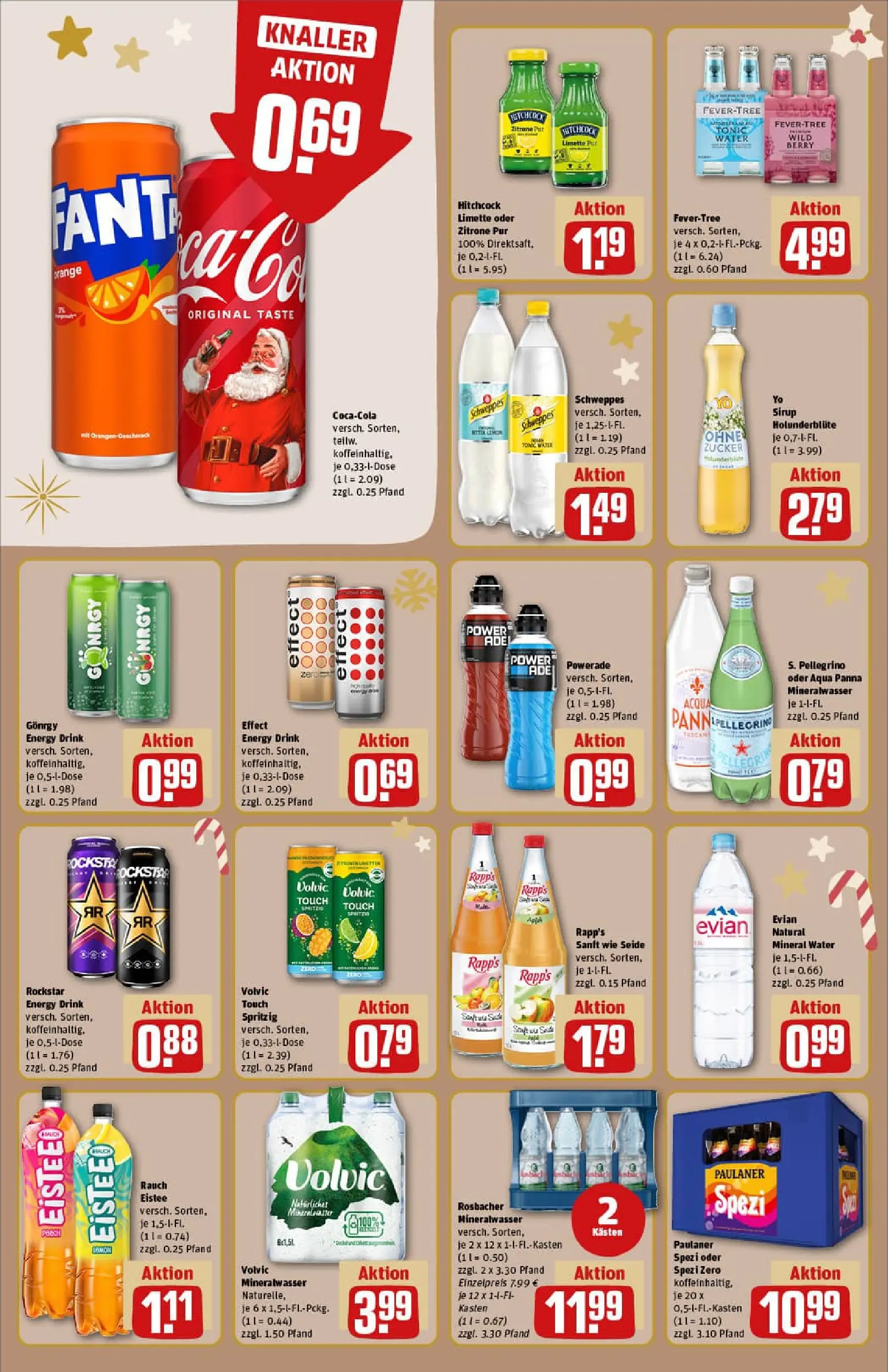 REWE Prospekt ab 15.12.2025 zum Blättern » Angebote | Seite: 18 | Produkte: Rockstar energy, Energy, Zucker, Powerade