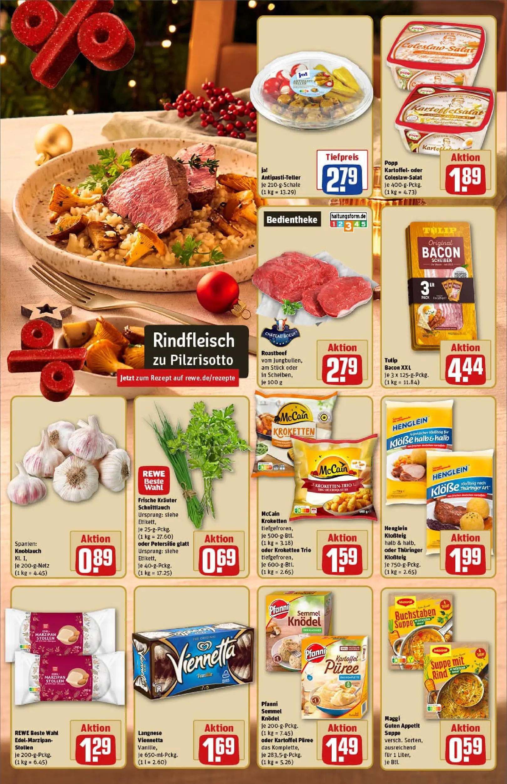 REWE Prospekt ab 15.12.2025 zum Blättern » Angebote | Seite: 3 | Produkte: Langnese, McCain, Knoblauch, Petersilie