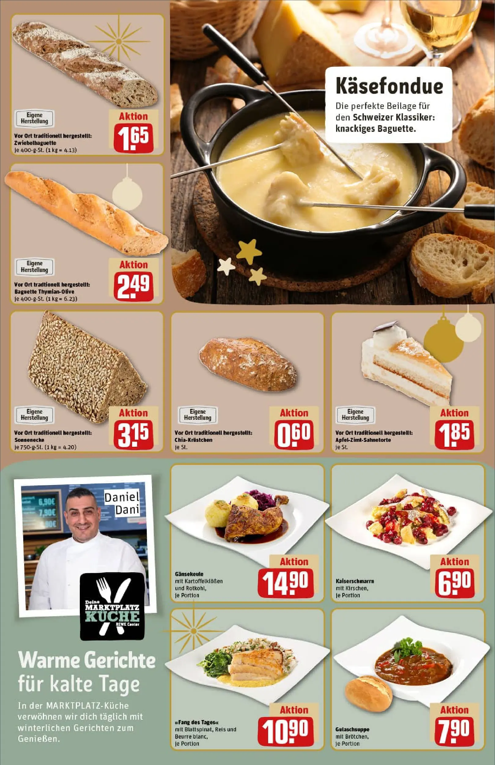 REWE Prospekt ab 15.12.2025 zum Blättern » Angebote | Seite: 15 | Produkte: Küche, Baguette, Reis