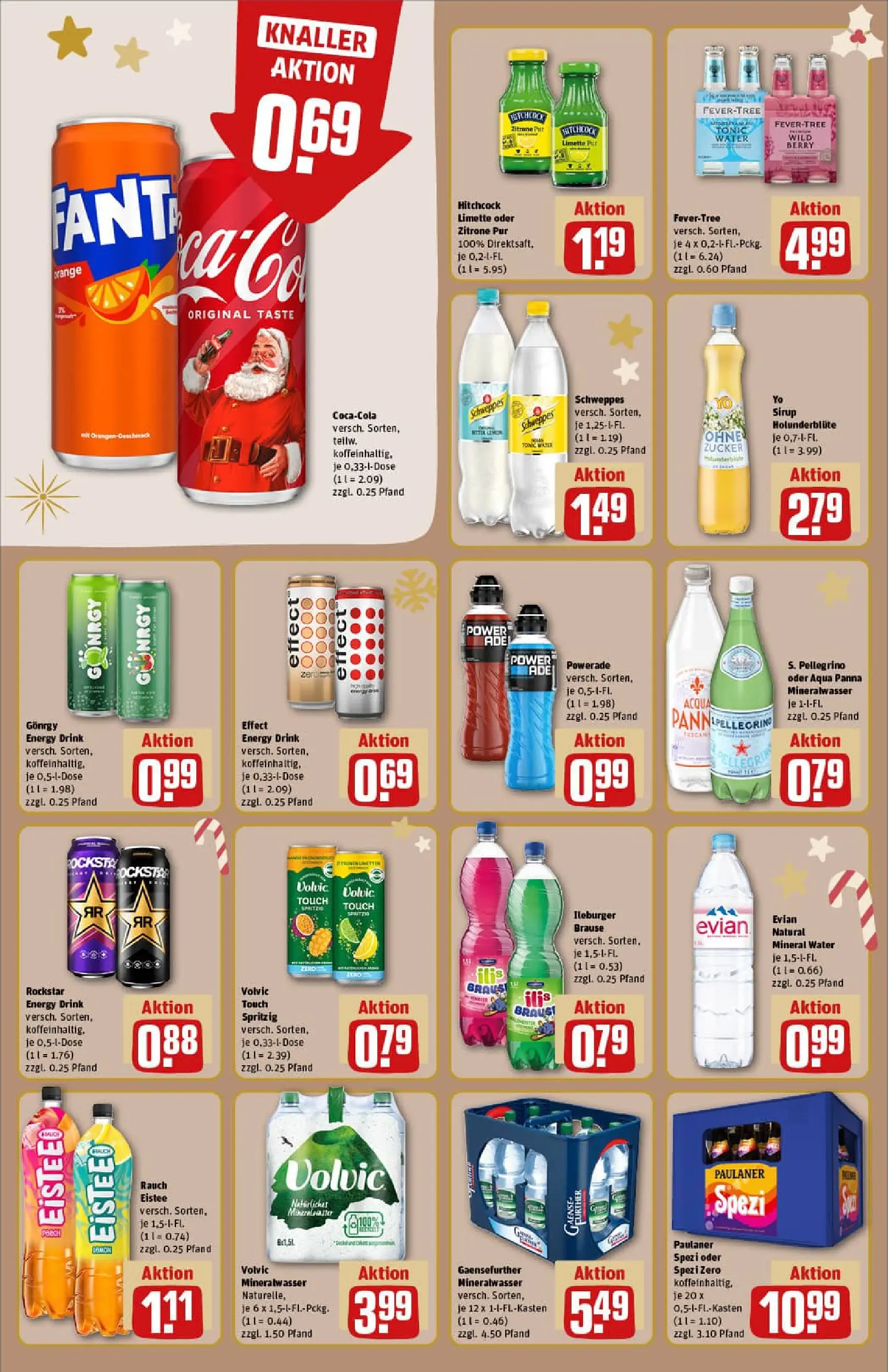 REWE Prospekt ab 15.12.2025 zum Blättern » Angebote | Seite: 20 | Produkte: Paulaner spezi, Sirup, Powerade, Volvic