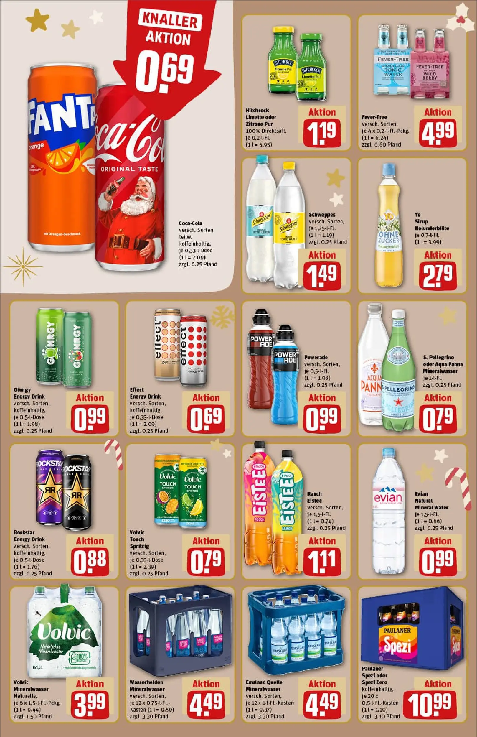 REWE Prospekt ab 15.12.2025 zum Blättern » Angebote | Seite: 18 | Produkte: Sirup, Mineralwasser, Zitrone, Volvic