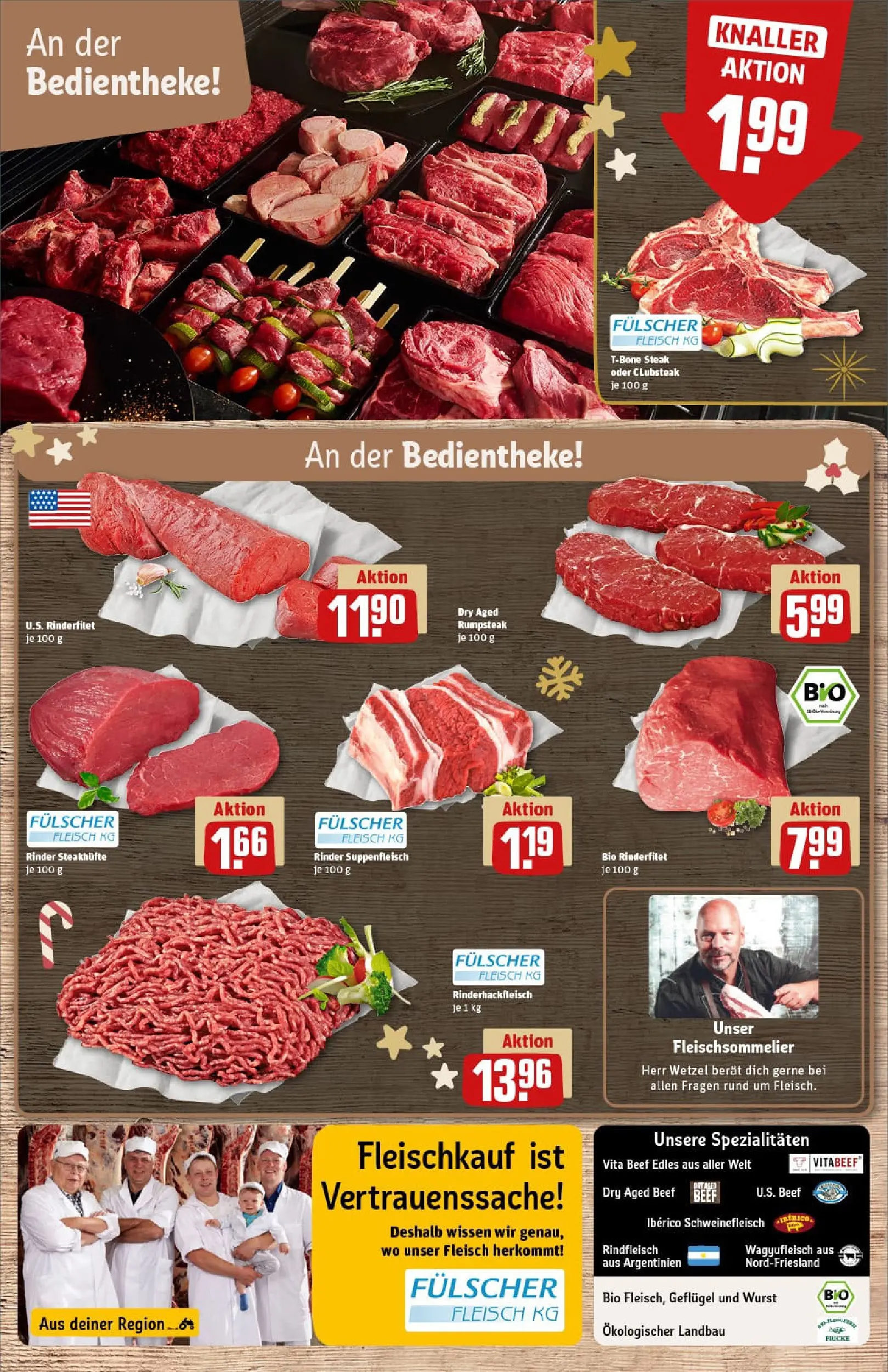 REWE Prospekt ab 15.12.2025 zum Blättern » Angebote | Seite: 10 | Produkte: Suppenfleisch, Wurst, Schweinefleisch, Fleisch