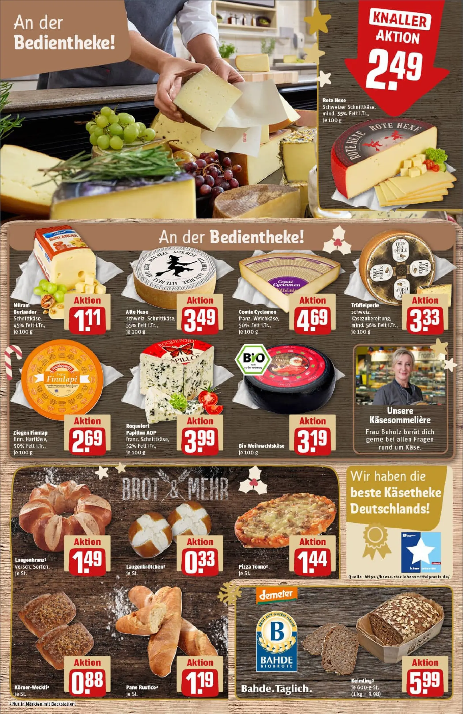 REWE Prospekt ab 15.12.2025 zum Blättern » Angebote | Seite: 13 | Produkte: Pane, Milram, Brot, Pizza