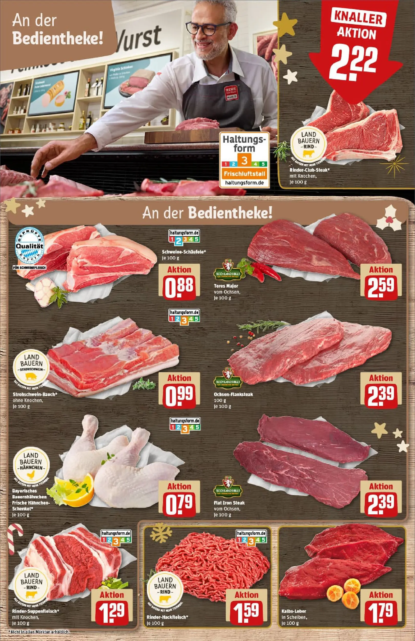 REWE Prospekt ab 15.12.2025 zum Blättern » Angebote | Seite: 11 | Produkte: Hahnchen, Schweinefleisch, Steak