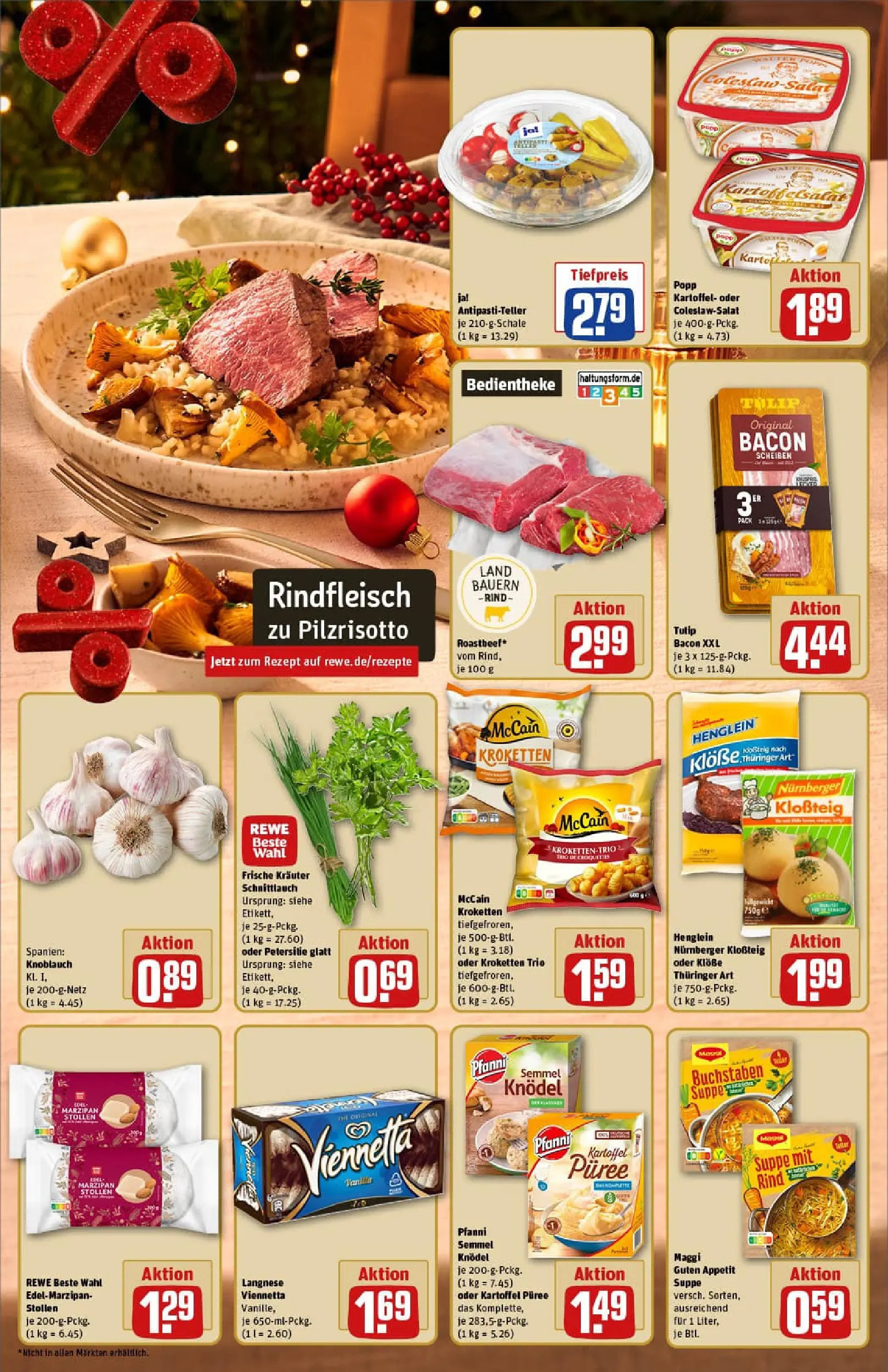 REWE Prospekt ab 15.12.2025 zum Blättern » Angebote | Seite: 3 | Produkte: Langnese, Maggi, Knoblauch, Petersilie