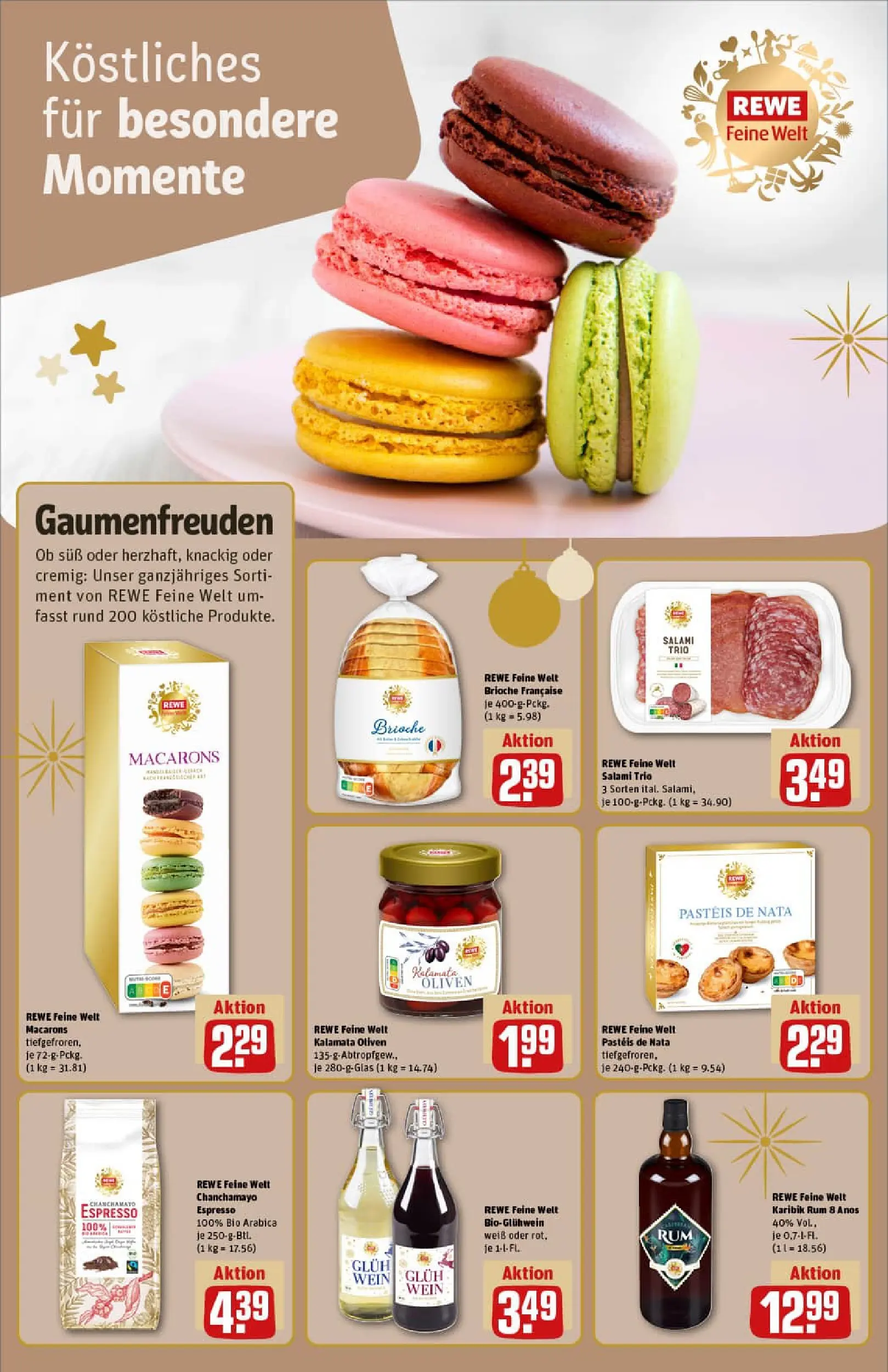 REWE Prospekt ab 15.12.2025 zum Blättern » Angebote | Seite: 18 | Produkte: Rum, Salami, Wein