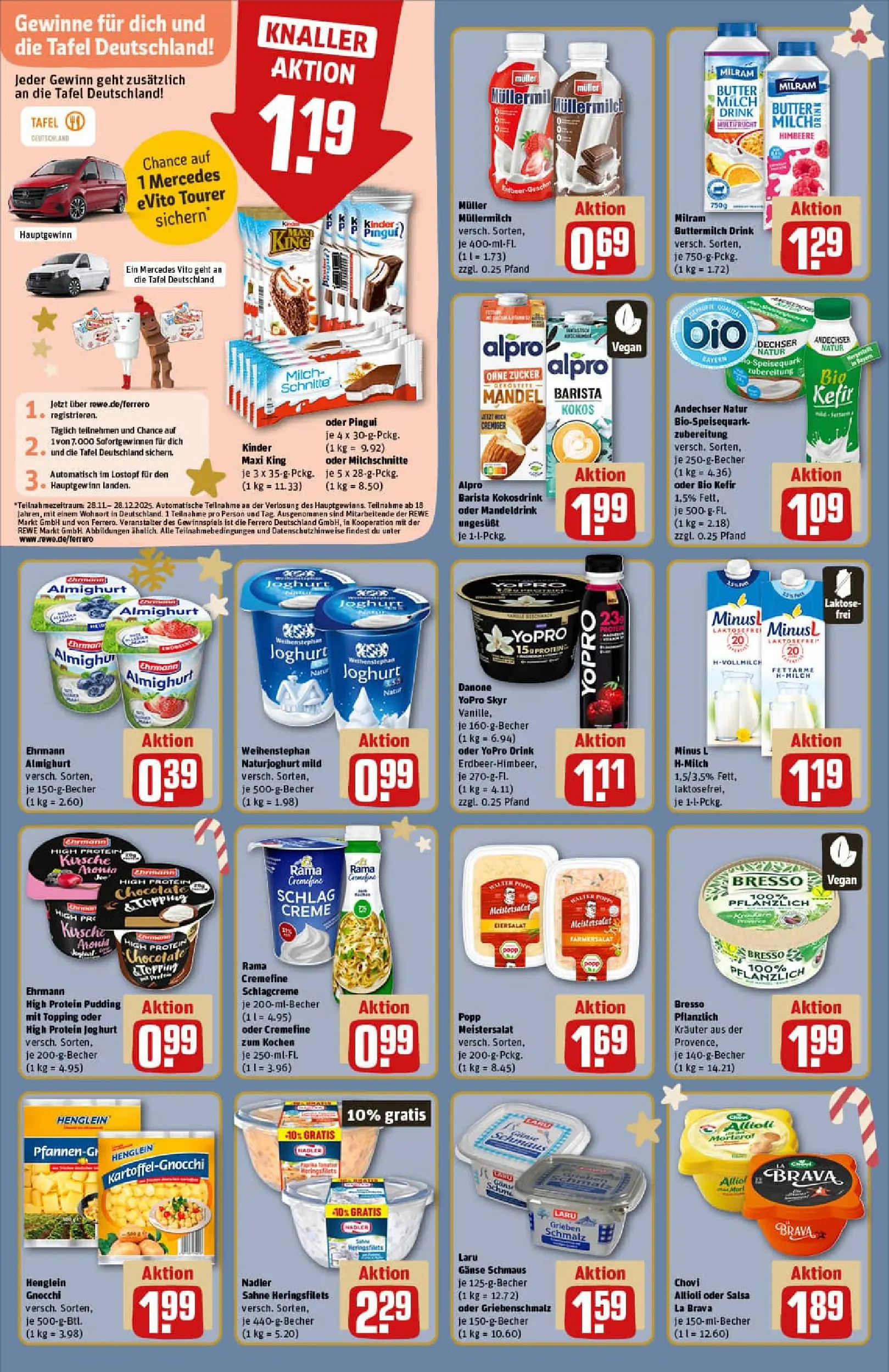 REWE Prospekt ab 15.12.2025 zum Blättern » Angebote | Seite: 16 | Produkte: Rama, Quark, Milch, Milram