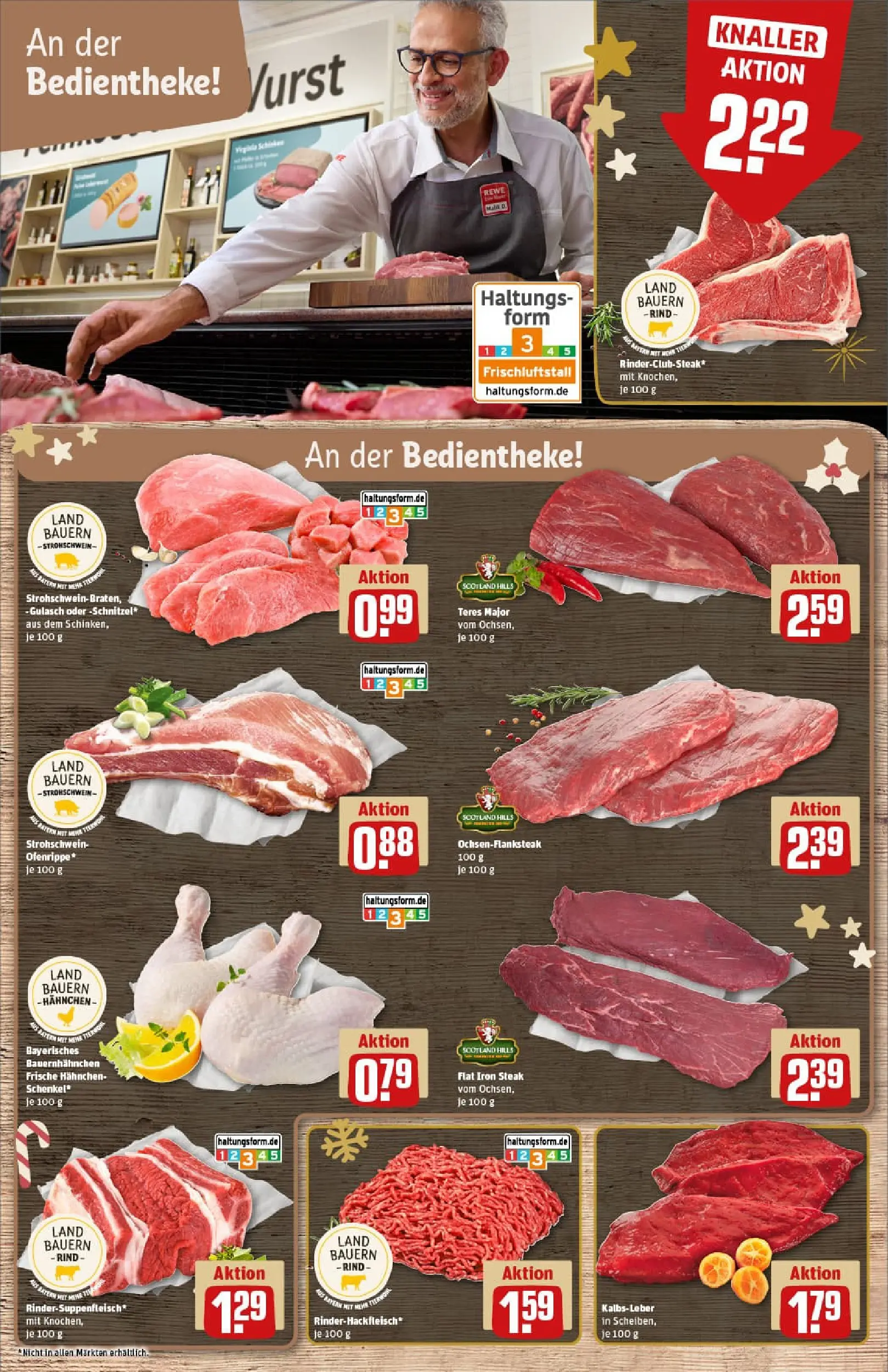REWE Prospekt ab 15.12.2025 zum Blättern » Angebote | Seite: 11 | Produkte: Hahnchen, Kalbsleber, Gulasch, Steak