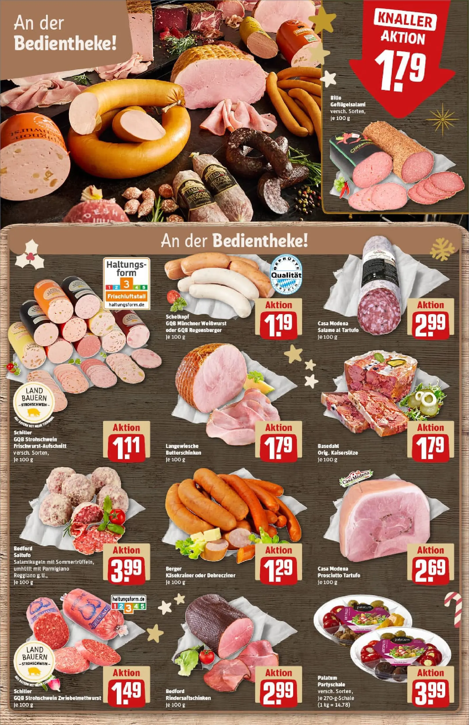 REWE Prospekt ab 15.12.2025 zum Blättern » Angebote | Seite: 12 | Produkte: Käsekrainer, Weißwurst, Salami