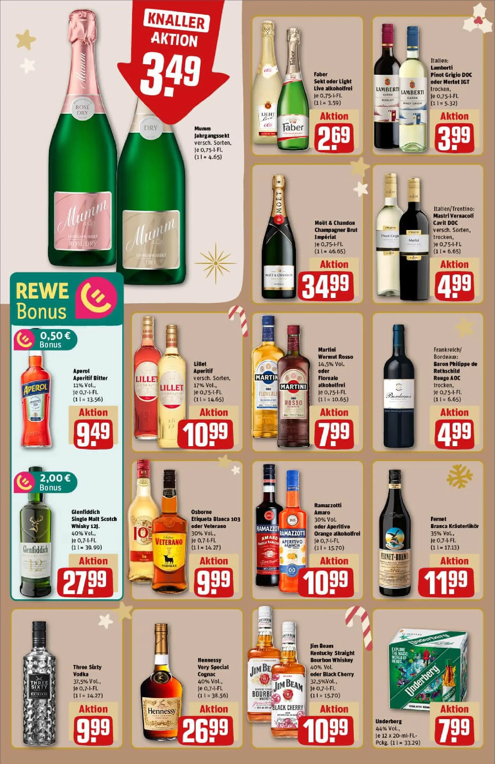 REWE Prospekt ab 15.12.2025 zum Blättern » Angebote | Seite: 20 | Produkte: Martini, Whisky, Merlot, Ramazzotti