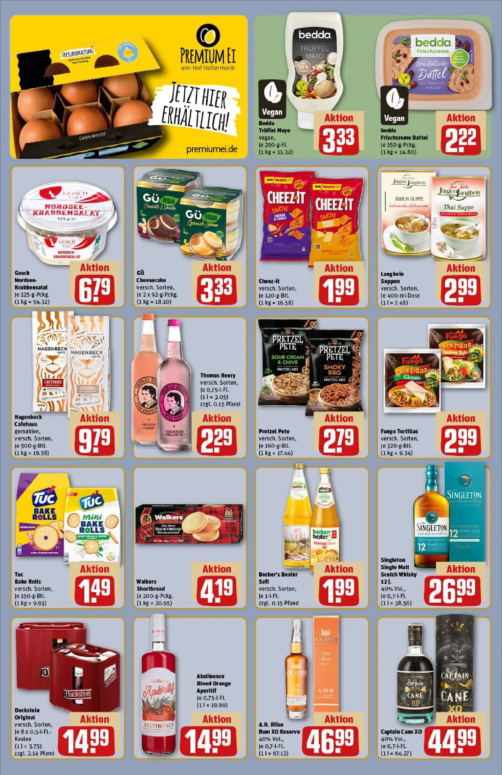 REWE Prospekt ab 15.12.2025 zum Blättern » Angebote | Seite: 32 | Produkte: Whisky, Mayonnaise, Dattel, Salat