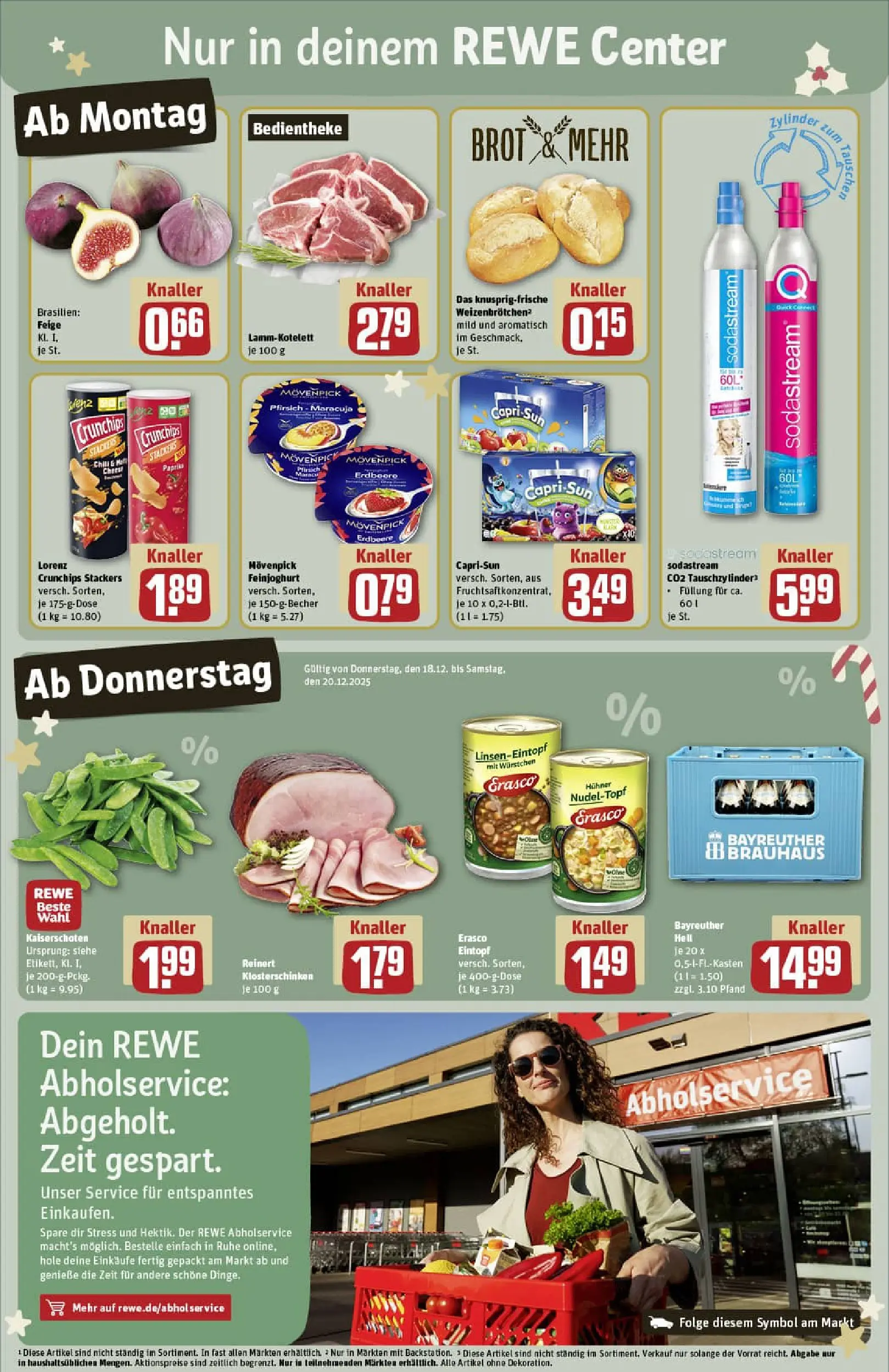 REWE Prospekt ab 15.12.2025 zum Blättern » Angebote | Seite: 7 | Produkte: Bayreuther hell, Capri sun, Paprika, Sodastream