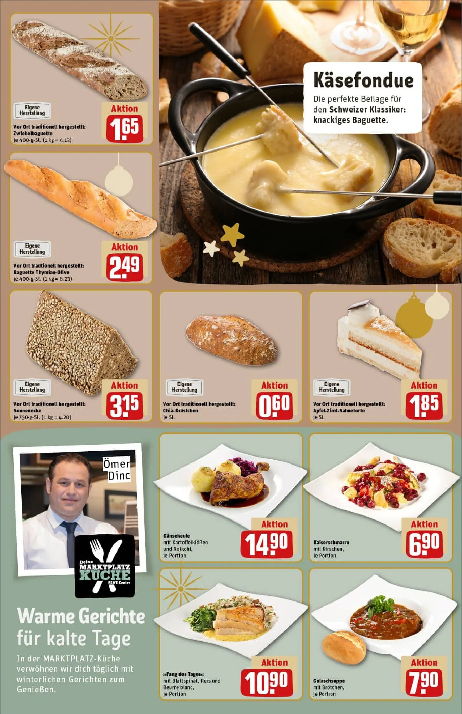 REWE Prospekt ab 15.12.2025 zum Blättern » Angebote | Seite: 15 | Produkte: Küche, Baguette, Reis