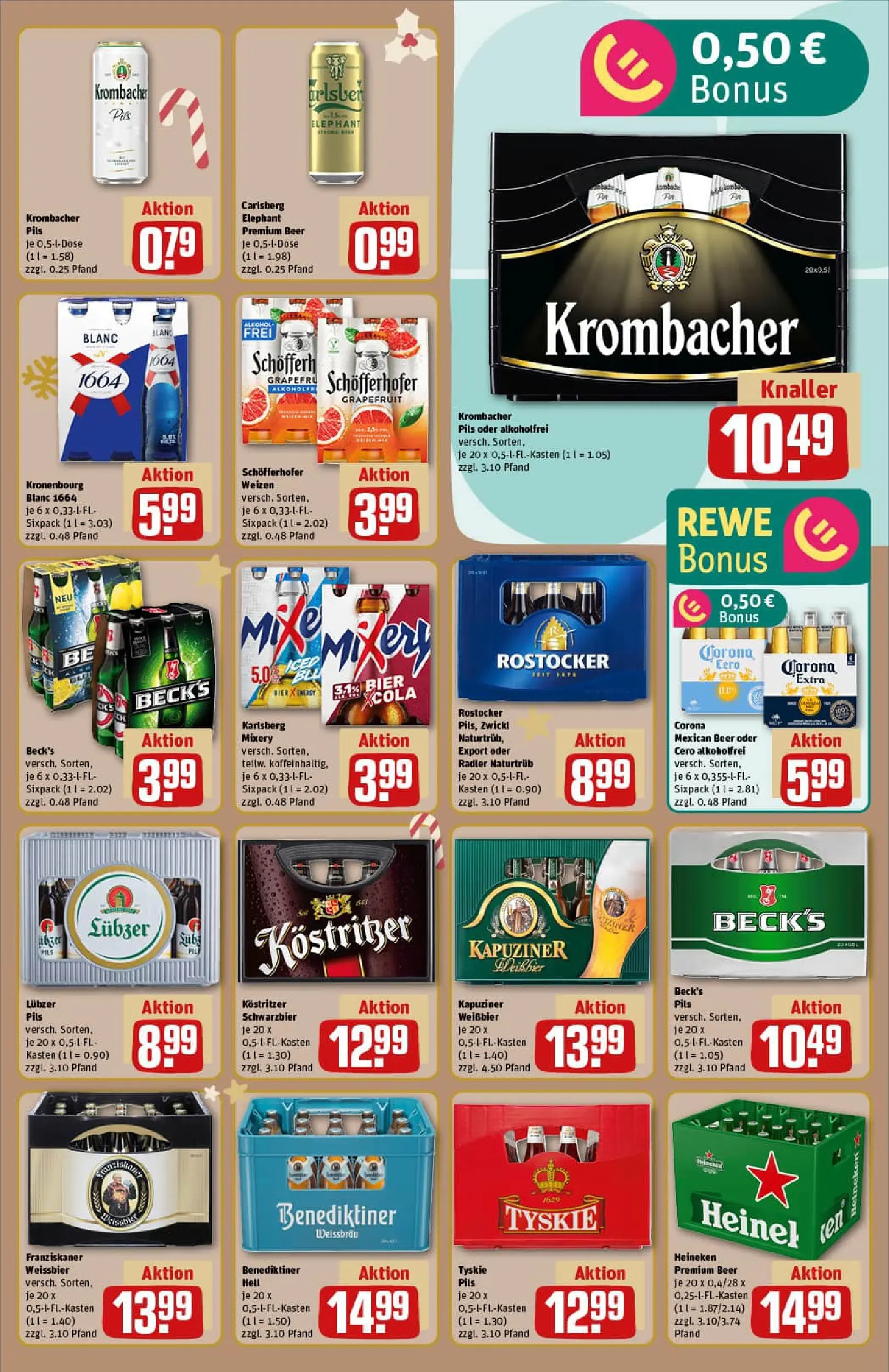 REWE Prospekt ab 15.12.2025 zum Blättern » Angebote | Seite: 21 | Produkte: Carlsberg, Radler, Mixery, Lubzer