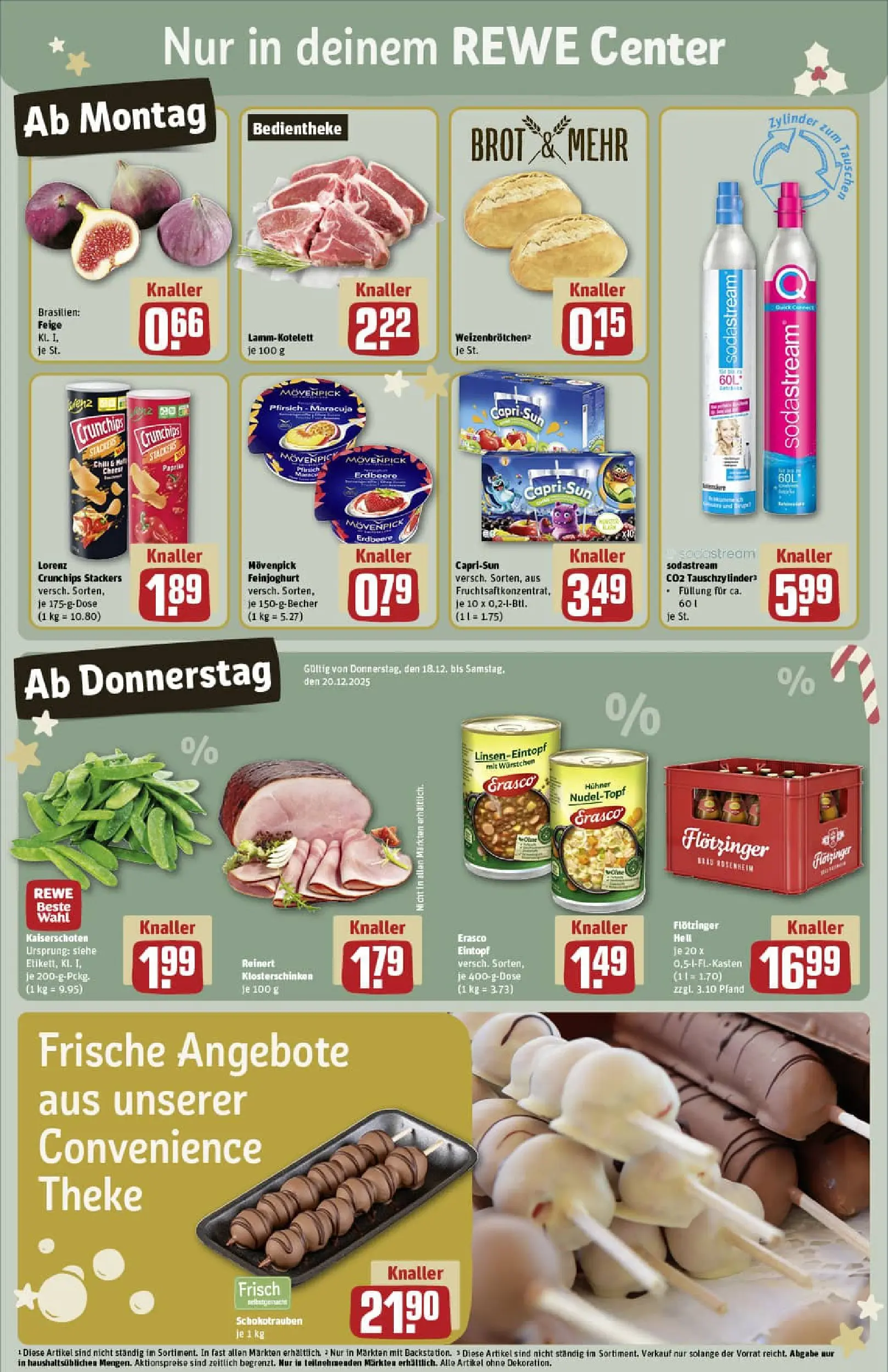 REWE Prospekt ab 15.12.2025 zum Blättern » Angebote | Seite: 7 | Produkte: Paprika, Pfirsich, Chili, Erasco